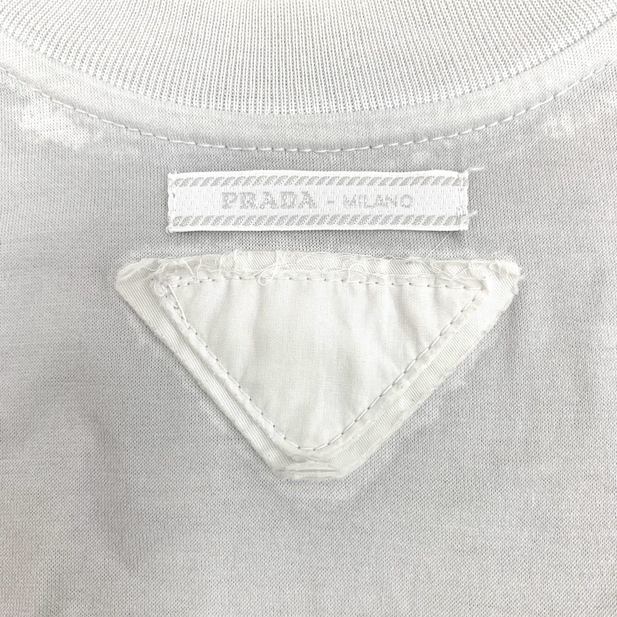 Prada Prada Grey Snow White Print Cotton Crew Neck T-shirt K26WX Size M / US 6-8 / IT 42-44 - 5 Thumbnail