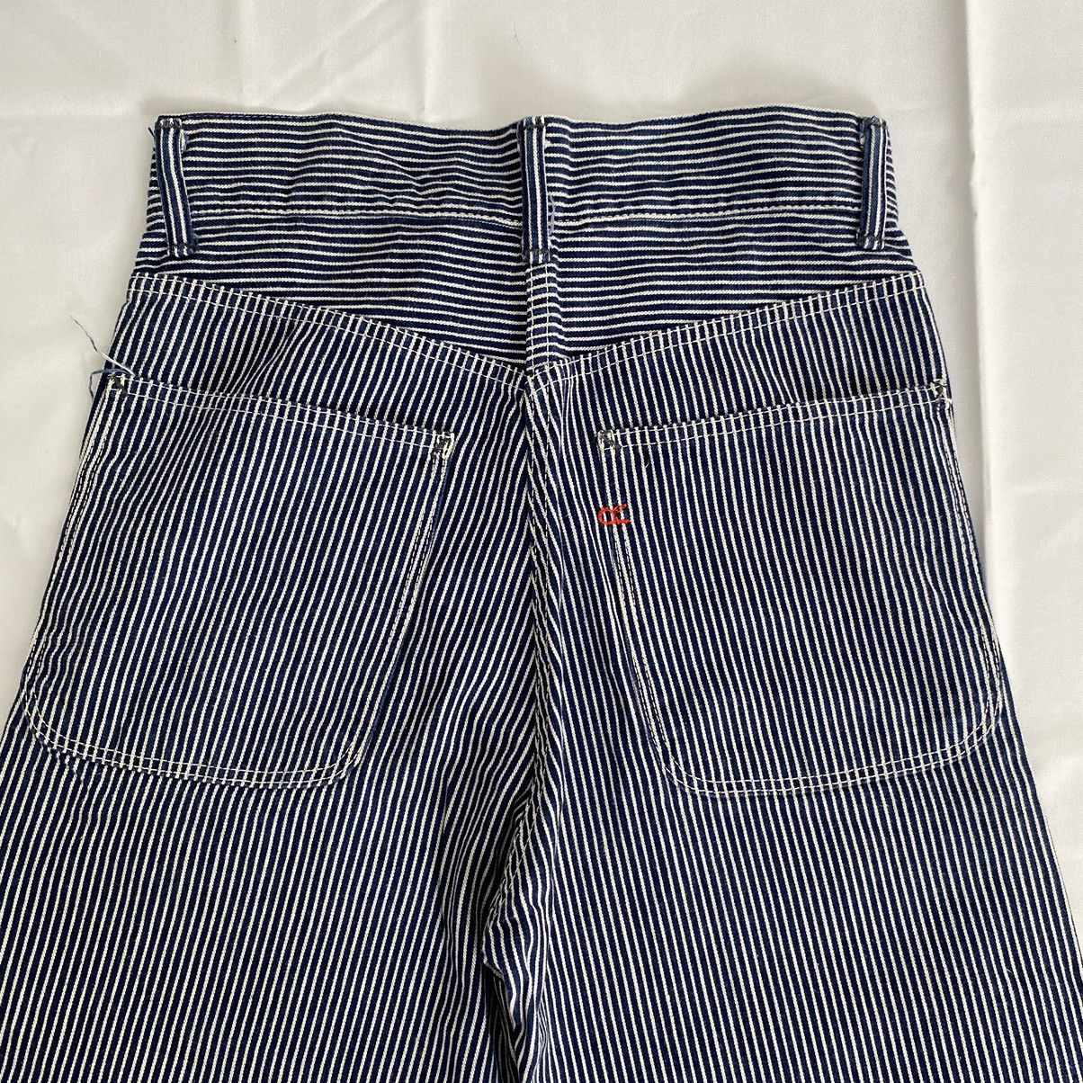 45rpm VTG 45rpm Blue Cafe Hickory Striped Workwear Denim Jeans Size US 27 - 15 Thumbnail