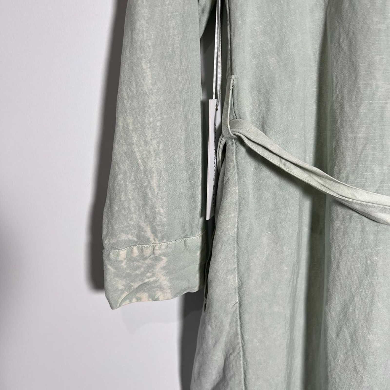 Other Young Fabulous & Broke Linen Duster Jacket Green Size M Size M / US 6-8 / IT 42-44 - 14 Thumbnail