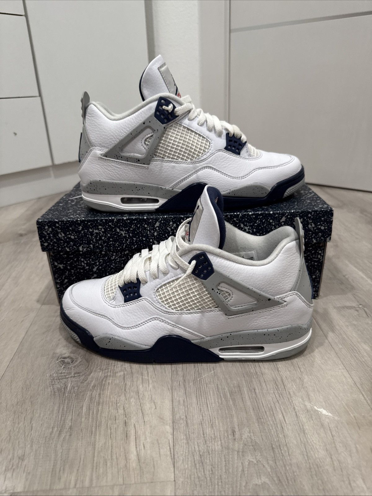 Jordan Brand × Nike Air Jordan 4 Midnight Navy Size 11.5 Very Clean Size US 11.5 / EU 44-45 - 3 Thumbnail