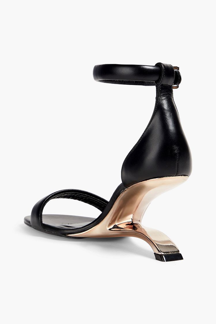 Alexander McQueen o1y0225 Sandals in Black Size US 8 / IT 38 - 3 Thumbnail