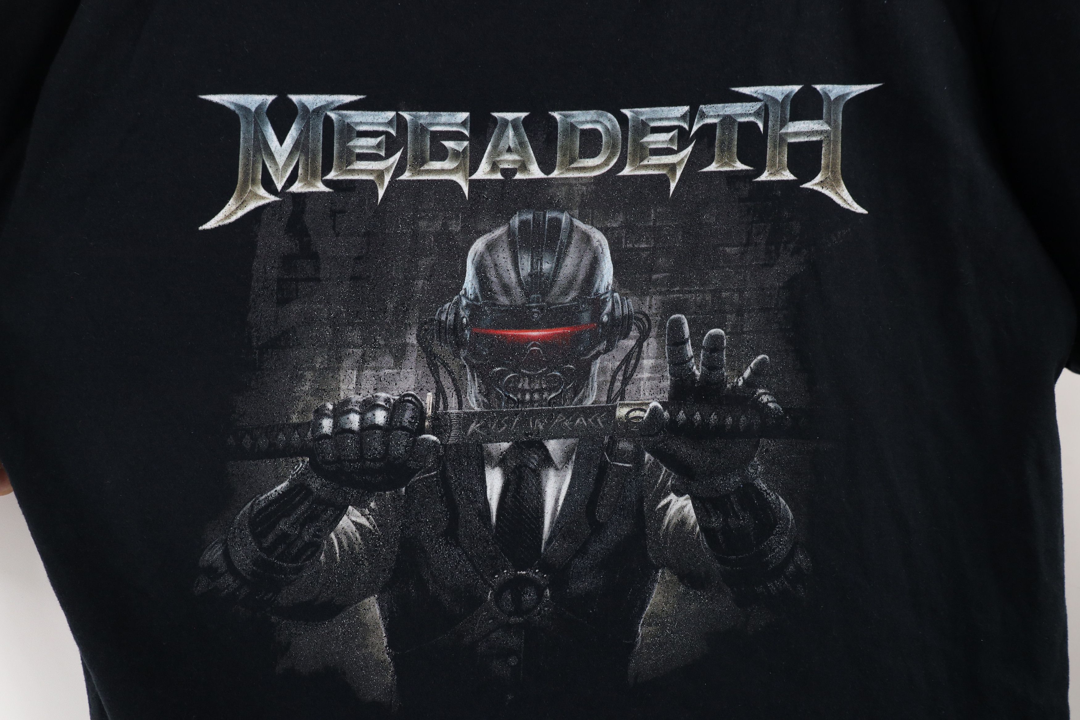 Vintage Vintage In Peace Tour Megadeth Band Short Sleeve T-Shirt Size US L / EU 52-54 / 3 - 4 Thumbnail