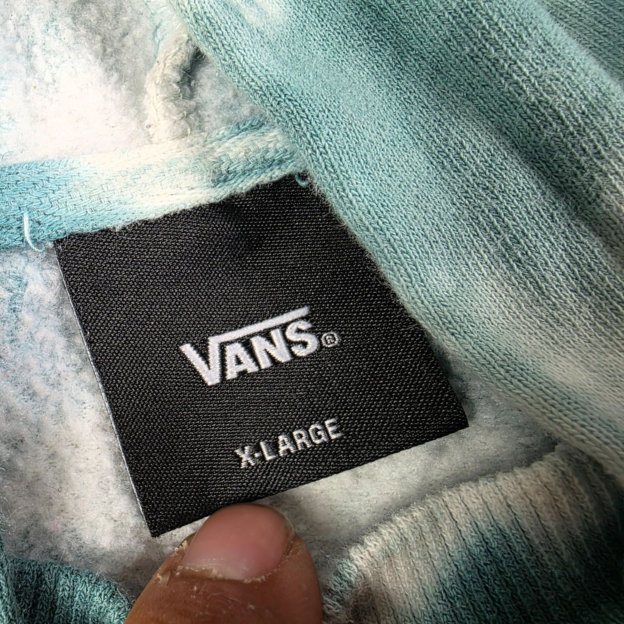 Vans Vans Cloud Womens Size XL White Green Long Sleeve Hoodie Win Size XL / US 12-14 / IT 48-50 - 4 Thumbnail