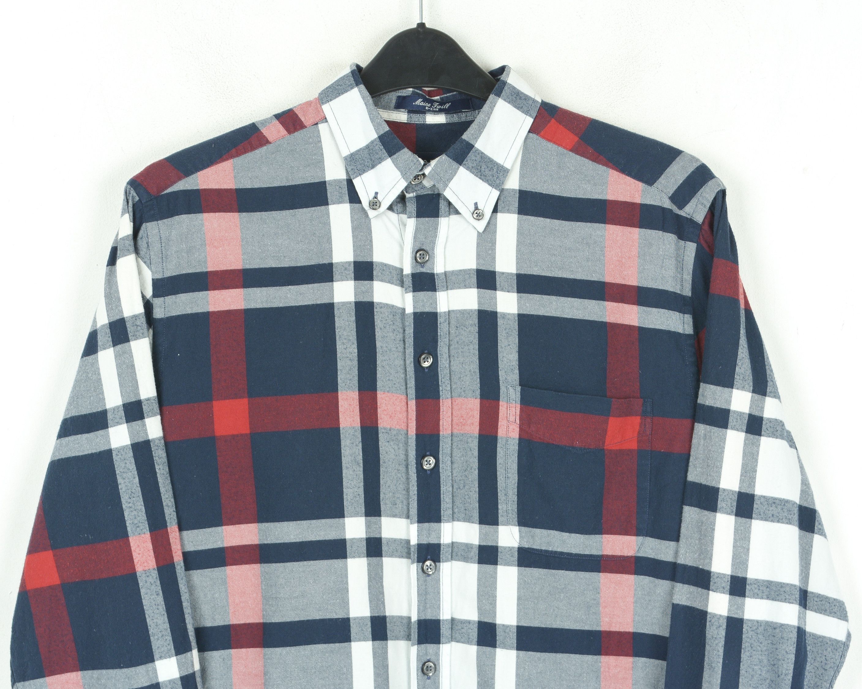 Gant Men Casual M Fit Long Sleeved Formal Shirt Checked Blue Red Size US M / EU 48-50 / 2 - 2 Thumbnail