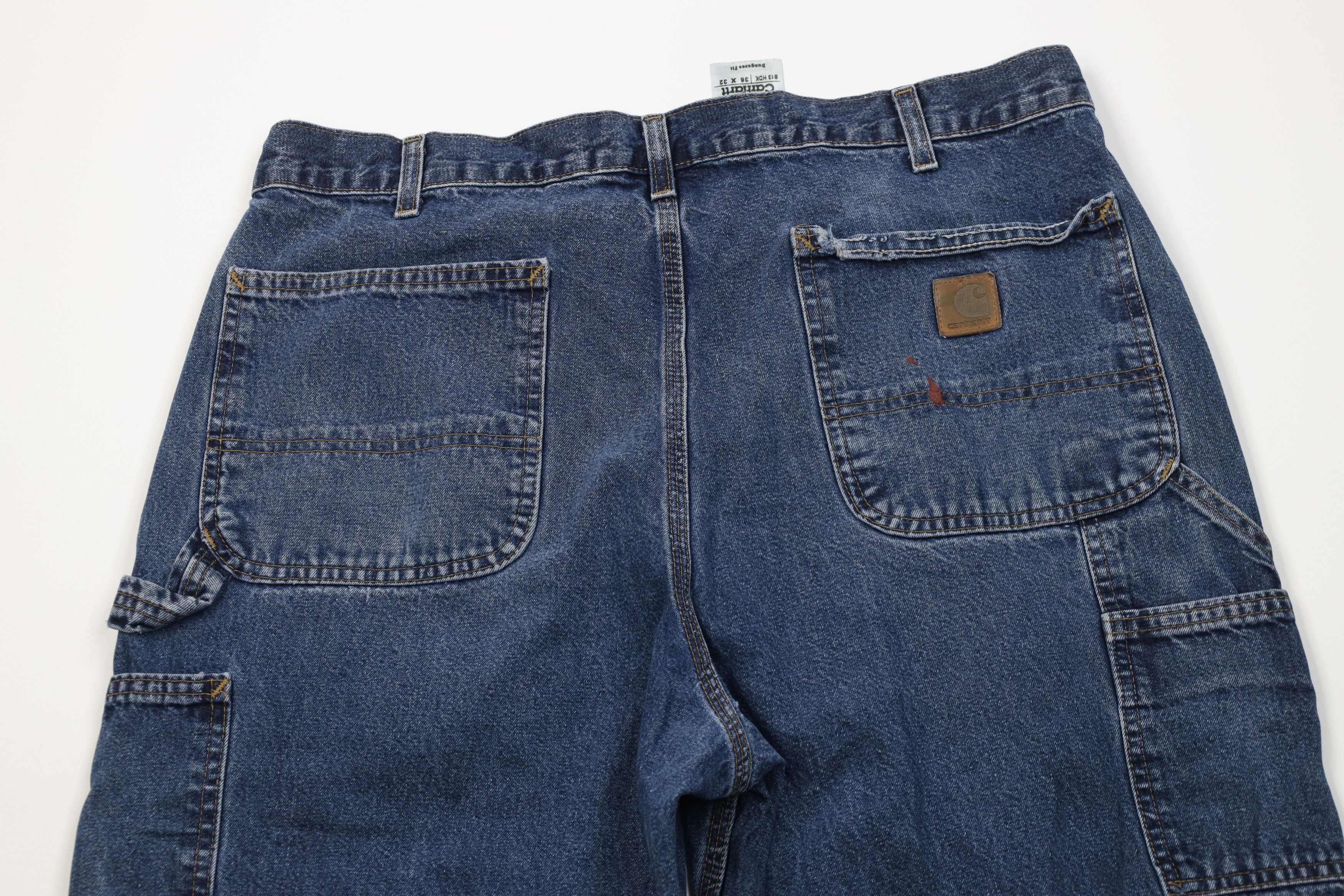 Carhartt Vintage Y2K Carhartt Wide Leg Dungaree Denim Jeans Size US 36 / EU 52 - 10 Thumbnail