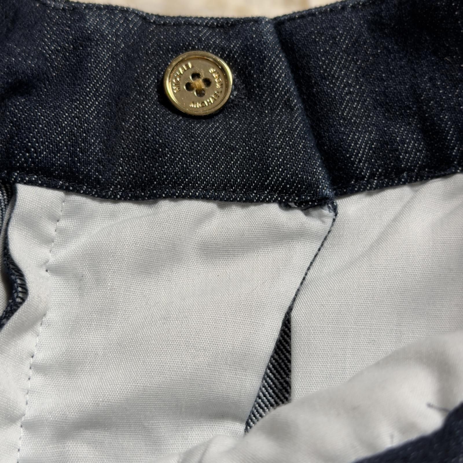 Michael Kors Michael Kors Rare Sample Indigo Tailored Denim Mini Shorts Size 28" / US 6 / IT 42 - 6 Thumbnail