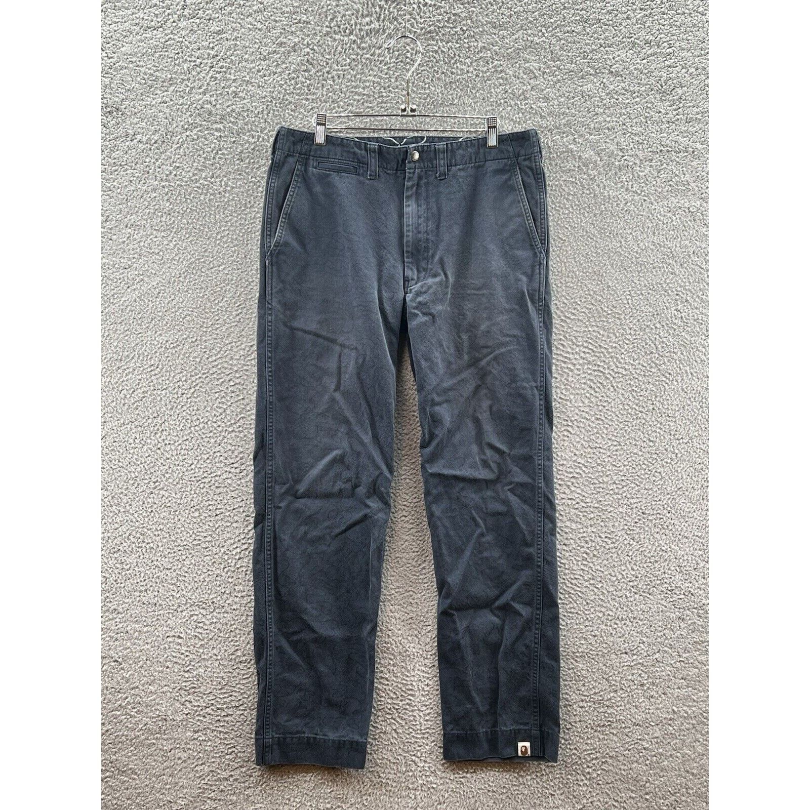 A Bathing Ape Navy Blue Chino Dress Pants Size Medium 32x31