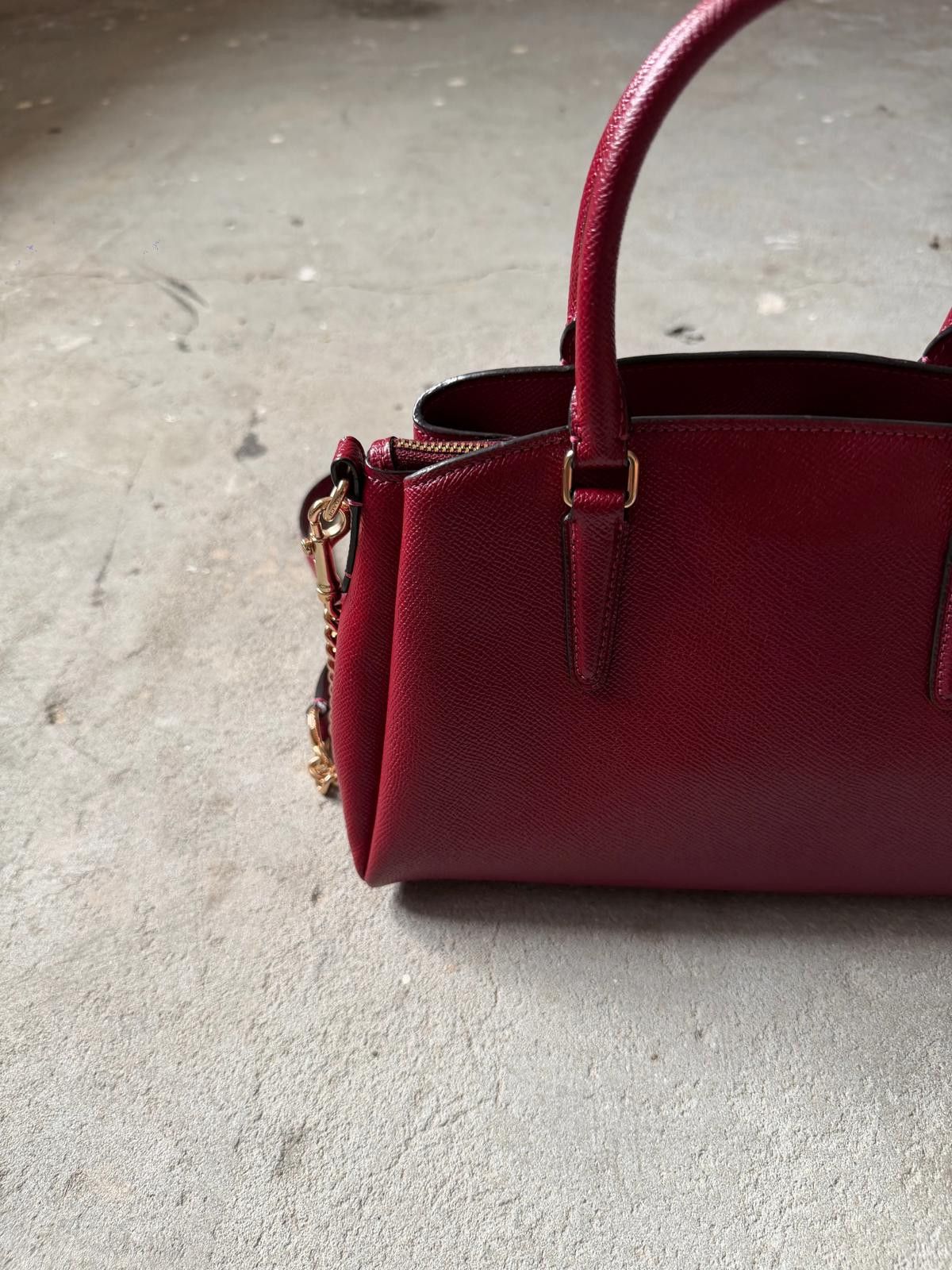 Coach Coach 2Way Sage Carryall Shoulder Bag Ruby Red Size ONE SIZE - 8 Thumbnail