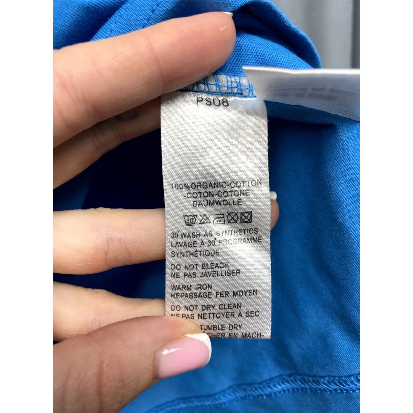Paul Smith Paul Smith Mens Crew Neck T-Shirt L Blue Cotton Logo Shirt Size US L / EU 52-54 / 3 - 5 Thumbnail