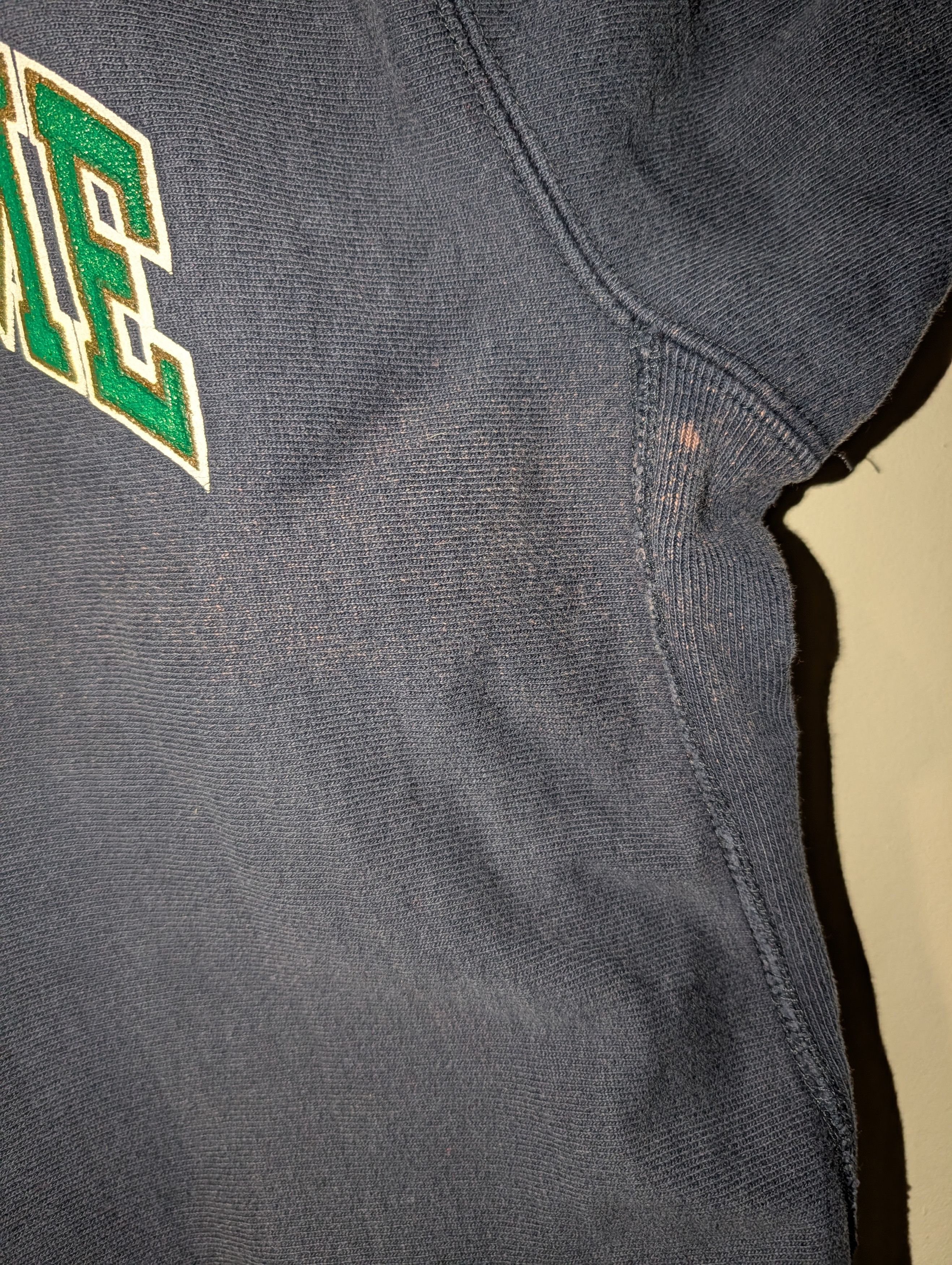 NCAA Vintage 90s Notre Dame Champion Reverse Weave Sweatshirt Size US L / EU 52-54 / 3 - 7 Thumbnail
