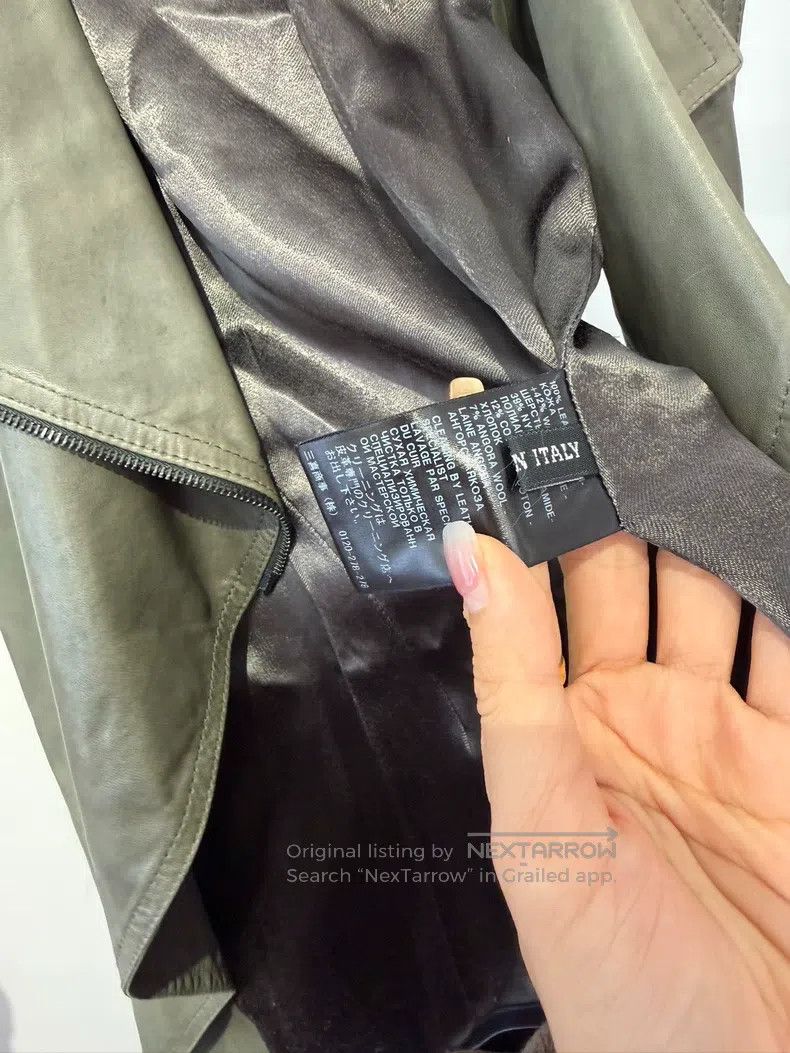 Haider Ackermann Haider Ackermann Olive Green Lamb Vest Size US XXS / EU 40 - 4 Thumbnail