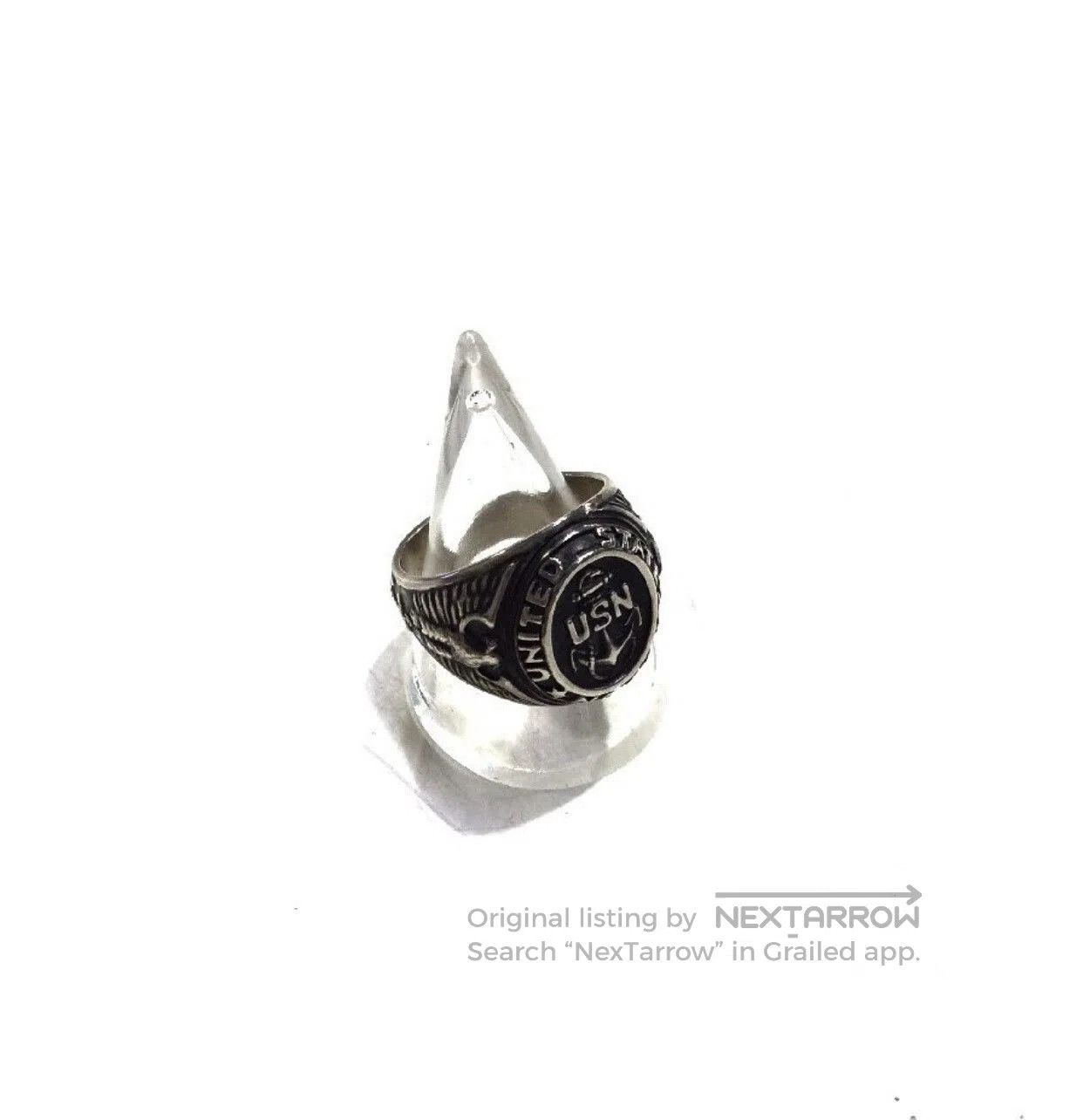 Pherrow's Pherrow's Vintage Navy Ring in Silver. Size ONE SIZE - 6 Thumbnail