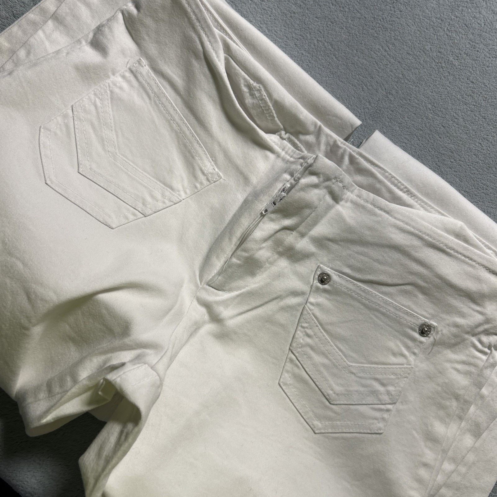 7 For All Mankind USA Beyond Baggy Dojo Pants Womens Medium 31x30 Flare Wide Size 31" - 5 Thumbnail