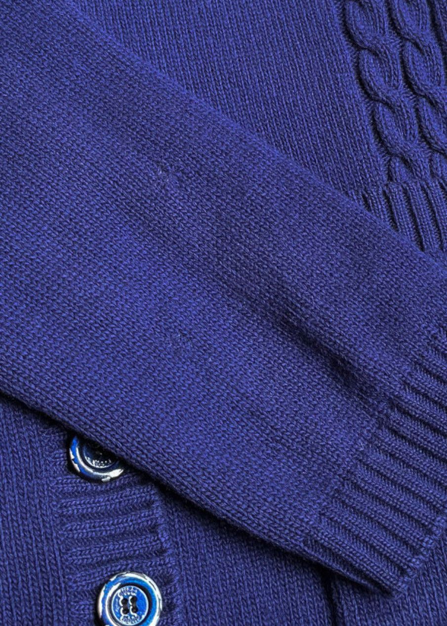 Gucci Gucci Blue GG Embroidery Wool Cardigan Sweater - SMALL Size S / US 4 / IT 40 - 9 Thumbnail