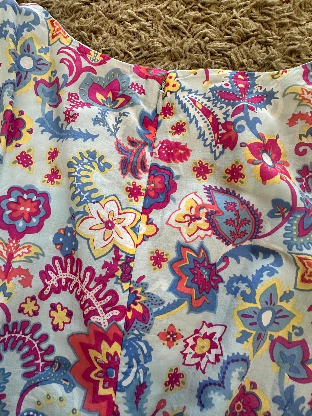 Designer Talbots Floral Maxi Dress - Size 8p Size ONE SIZE - 4 Thumbnail