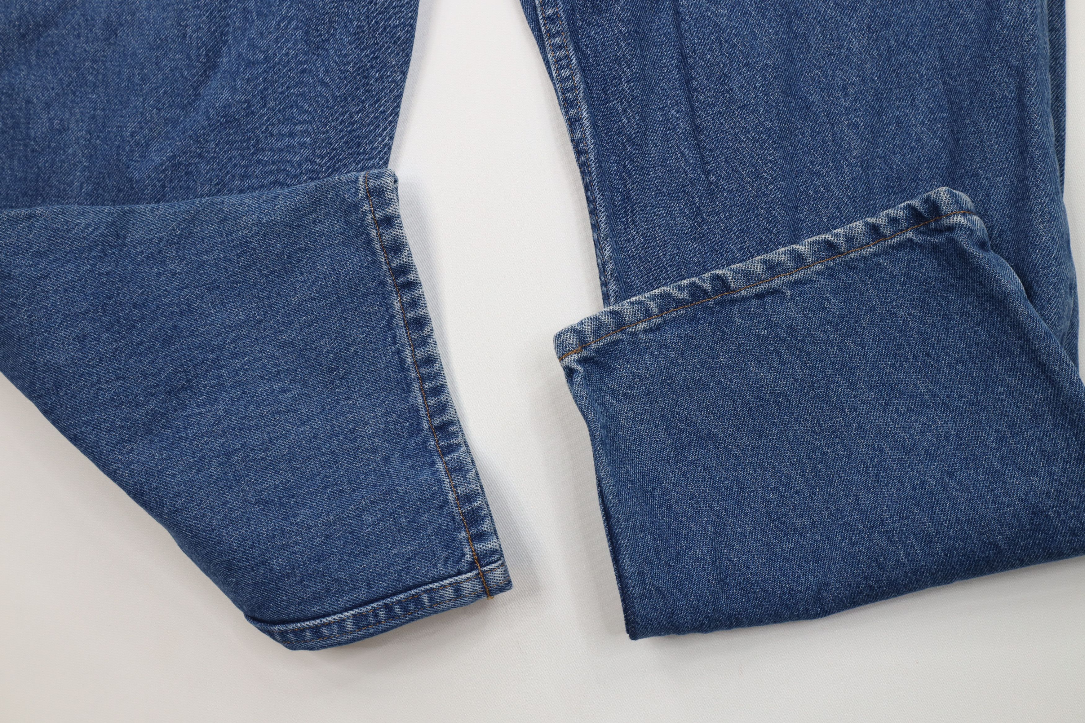 L.L. Bean Vintage LL Bean Waist Wide Leg Denim Jeans Blue Cotton Size US 38 / EU 54 - 7 Thumbnail