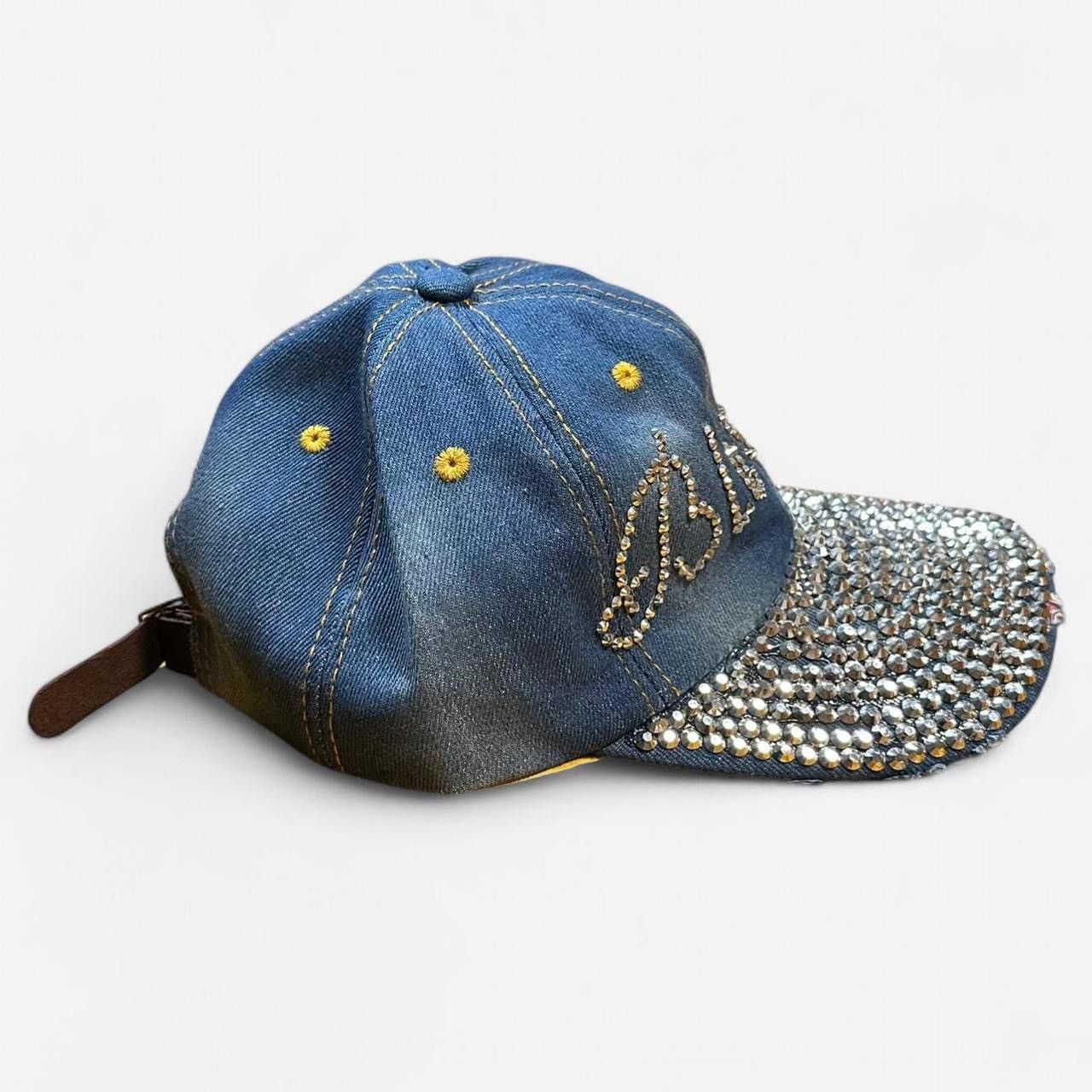 Other Blessed denim baseball cap with rhinestones Size ONE SIZE - 3 Thumbnail
