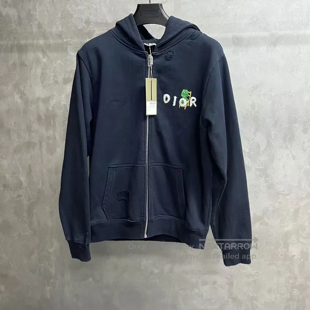 Dior Dior Alphabet Logo Cartoon Caped Sport Zipper hoodie| Size US M / EU 48-50 / 2 - 1 Thumbnail
