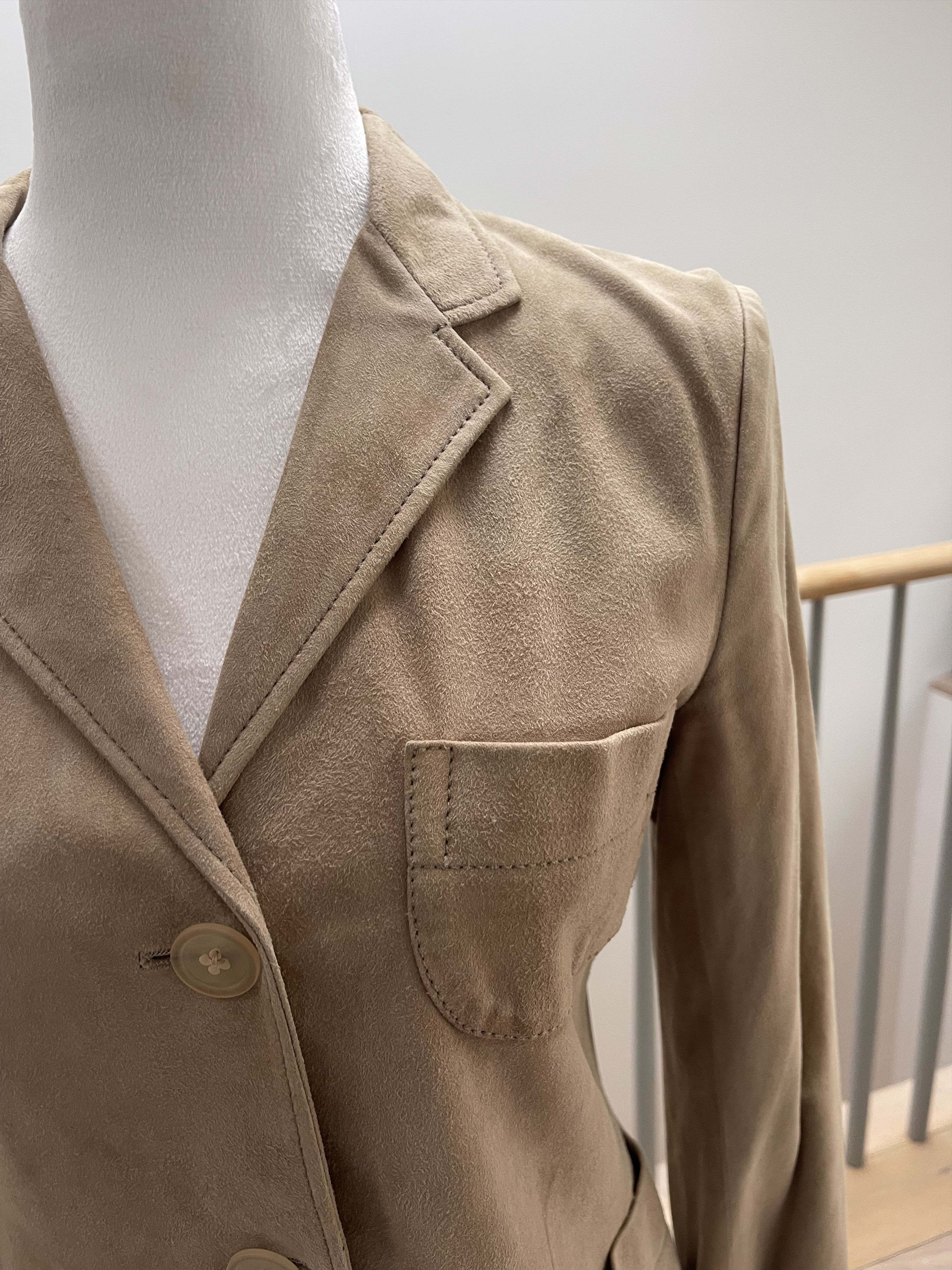 Jil Sander Suede Blazer Size XS / US 0-2 / IT 36-38 - 3 Thumbnail