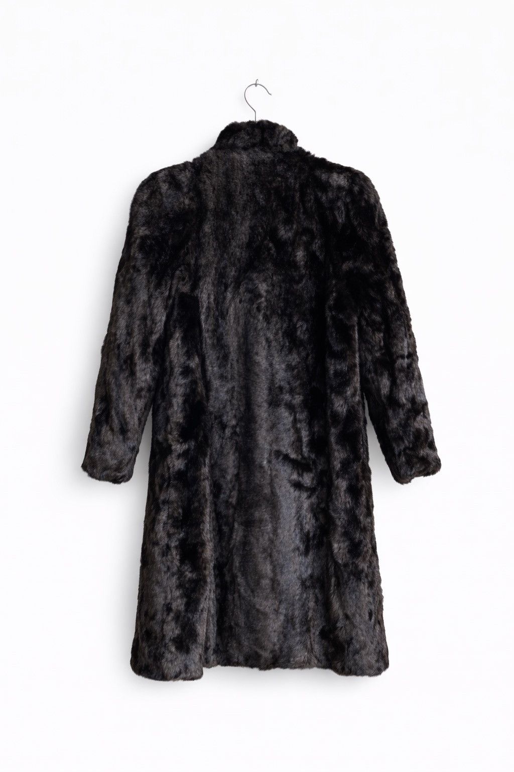 Vintage Vintage Jean Louis de Paris Faux Fur Long Coat Black Size M / US 6-8 / IT 42-44 - 2 Thumbnail