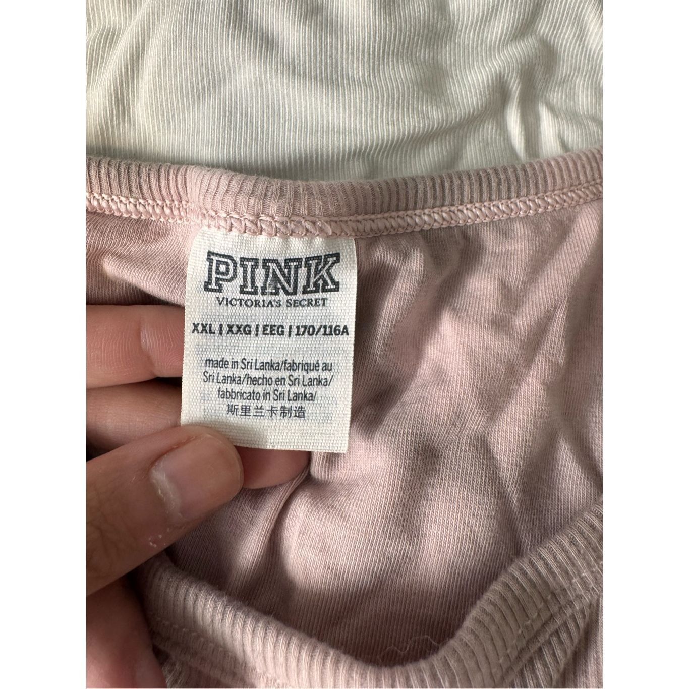 Victoria's Secret Victoria’s Secret PINK Tie Dye Crop Tank Top XXL Pink Gray S Size XXL / US 16-18 / IT 52-54 - 5 Thumbnail