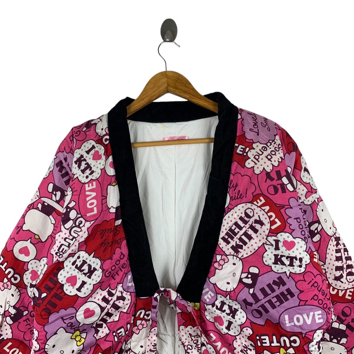 Japanese Brand × Vintage Vintage HELLO KITTY Japanese Cartoon Fullprint Jacket Size M / US 6-8 / IT 42-44 - 4 Thumbnail