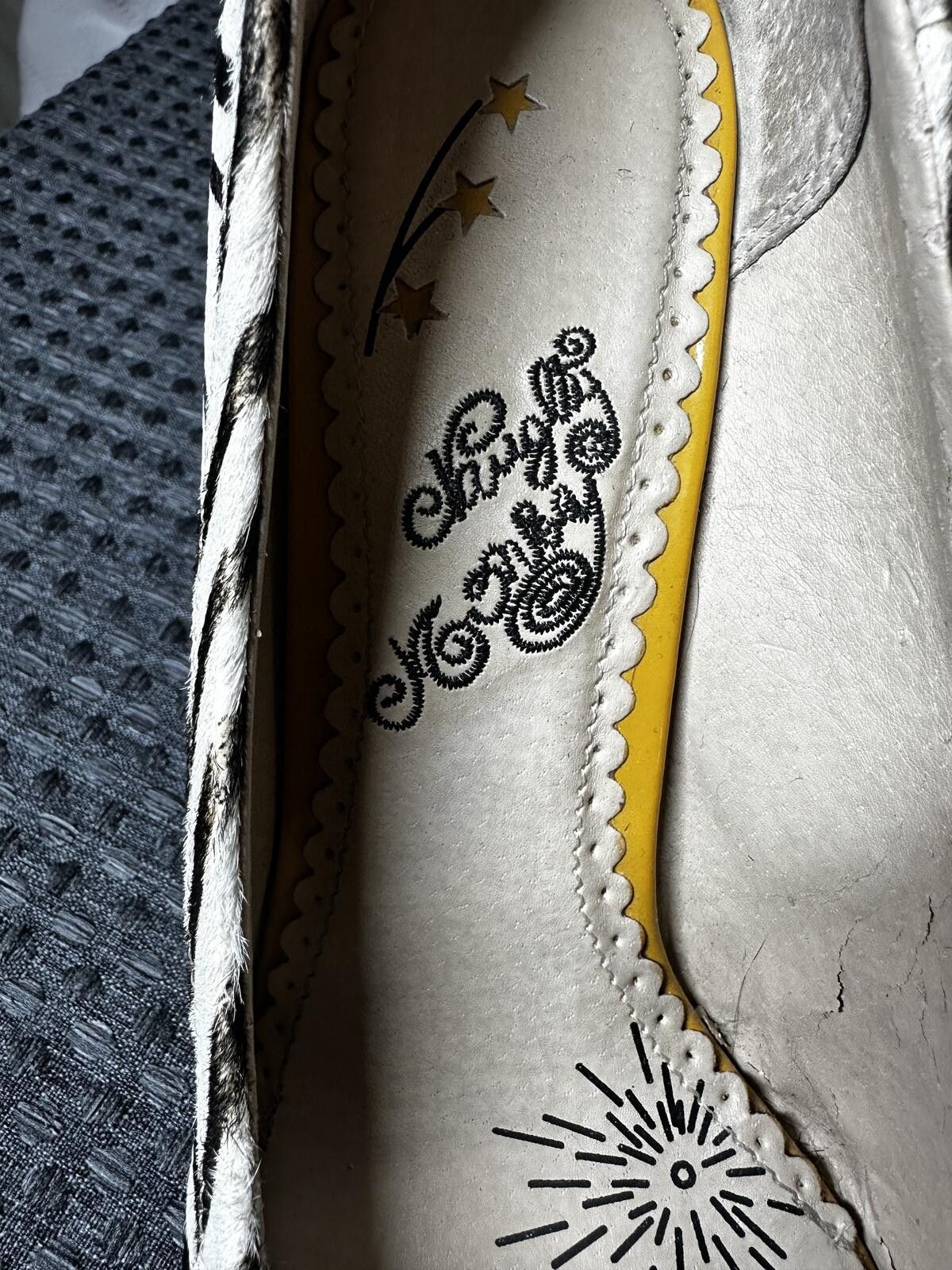 Other Naughty Monkey Y2K Zebra Pumps with Yellow Buckle Accent Size US 9.5 / IT 39.5 - 7 Thumbnail
