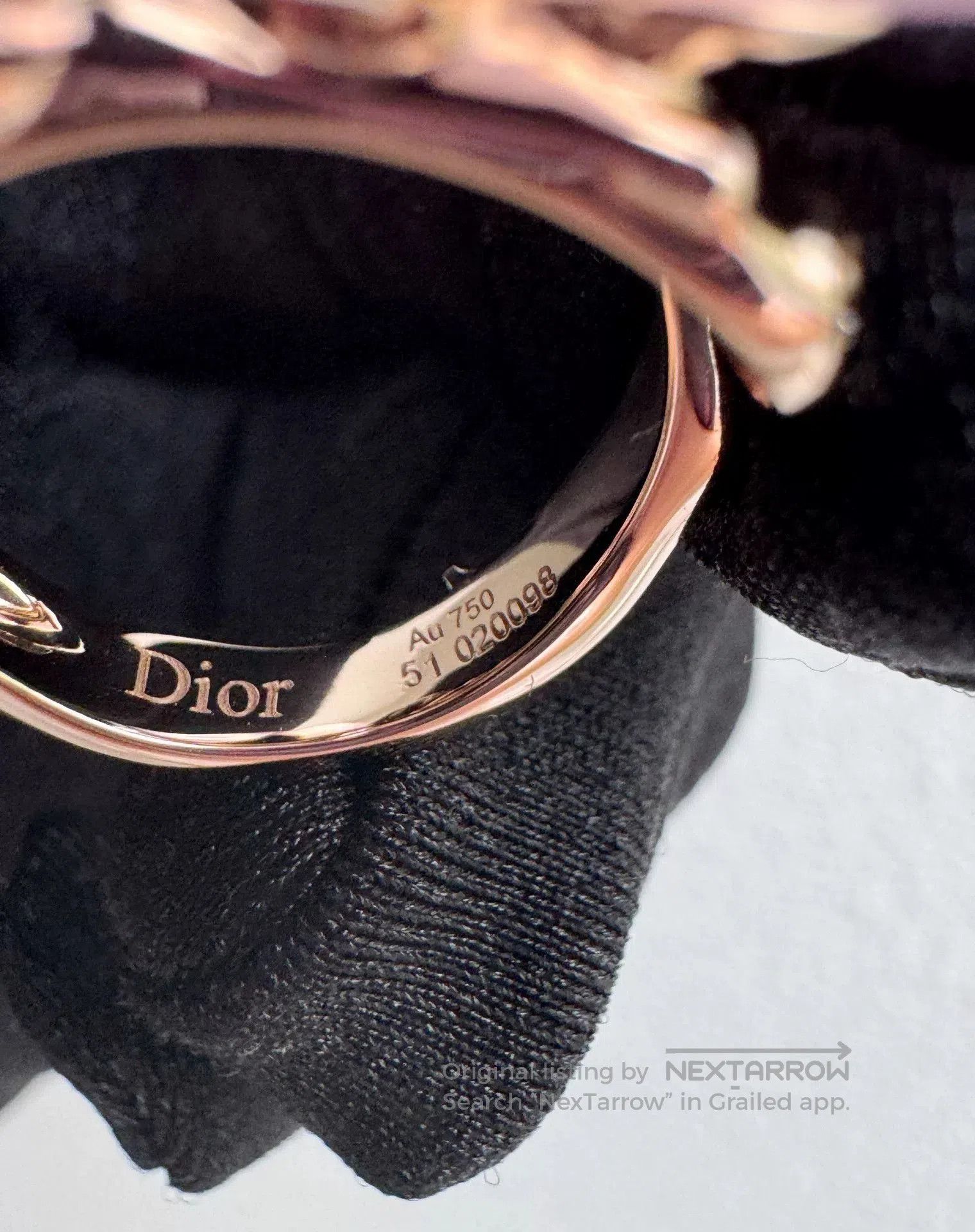 Dior Dior Rose Dior Pre Catelan Ring. Size ONE SIZE - 6 Thumbnail