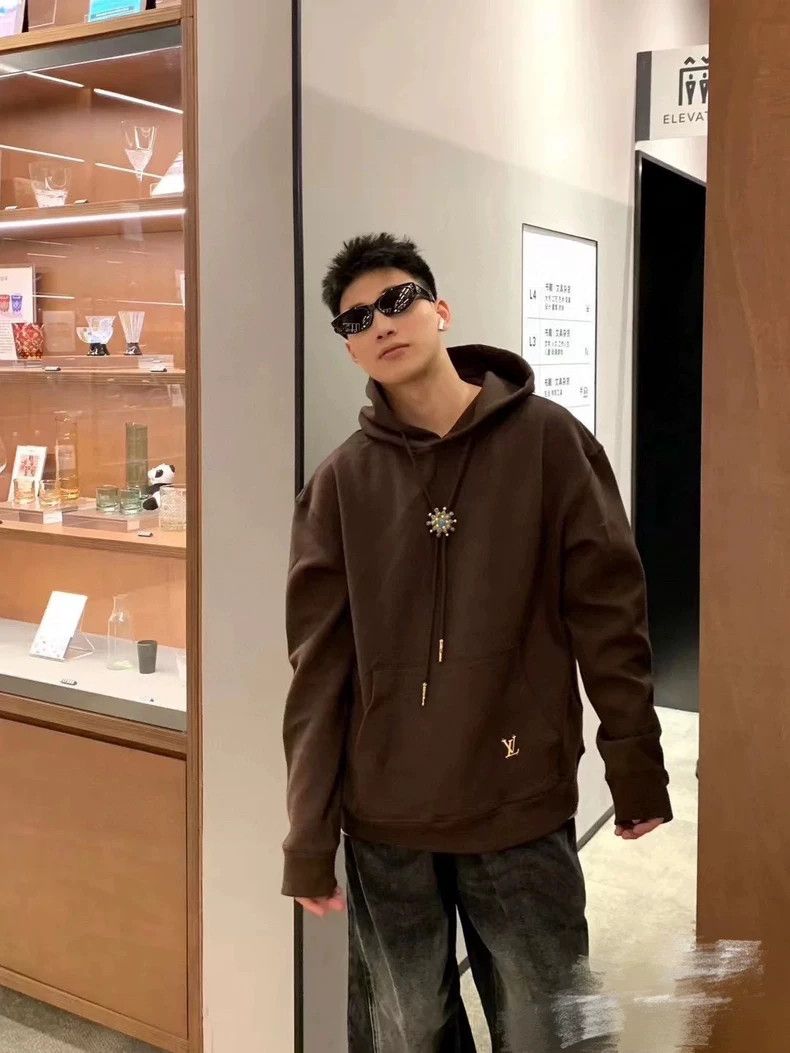 Louis Vuitton Louis Vuitton Brown Hoodie 2503-Nextarrow | Grailed