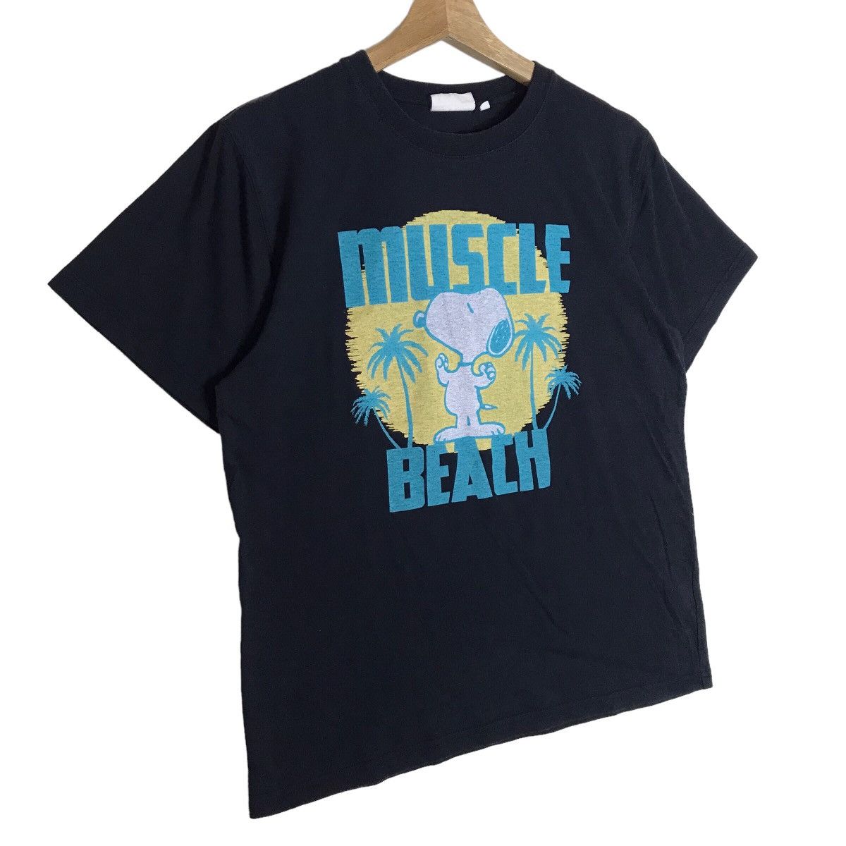 Peanuts Vintage Snoopy Peanuts Muscle Beach Tee Shirt Size US L / EU 52-54 / 3 - 4 Thumbnail
