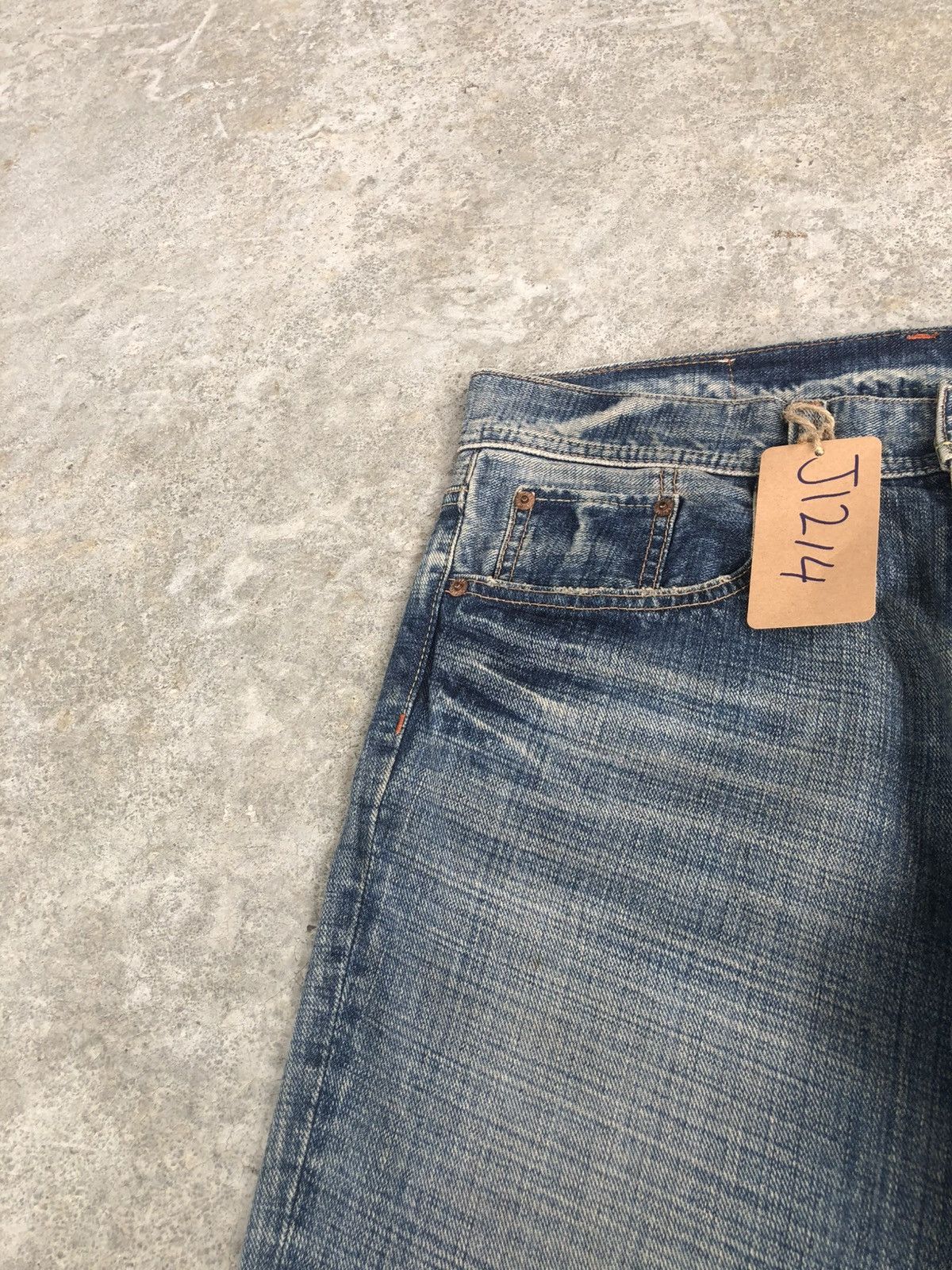 If Six Was Nine Japanese GLHEART Flared Jeans Bootcut Mud Wash Distressed Size US 33 - 15 Thumbnail