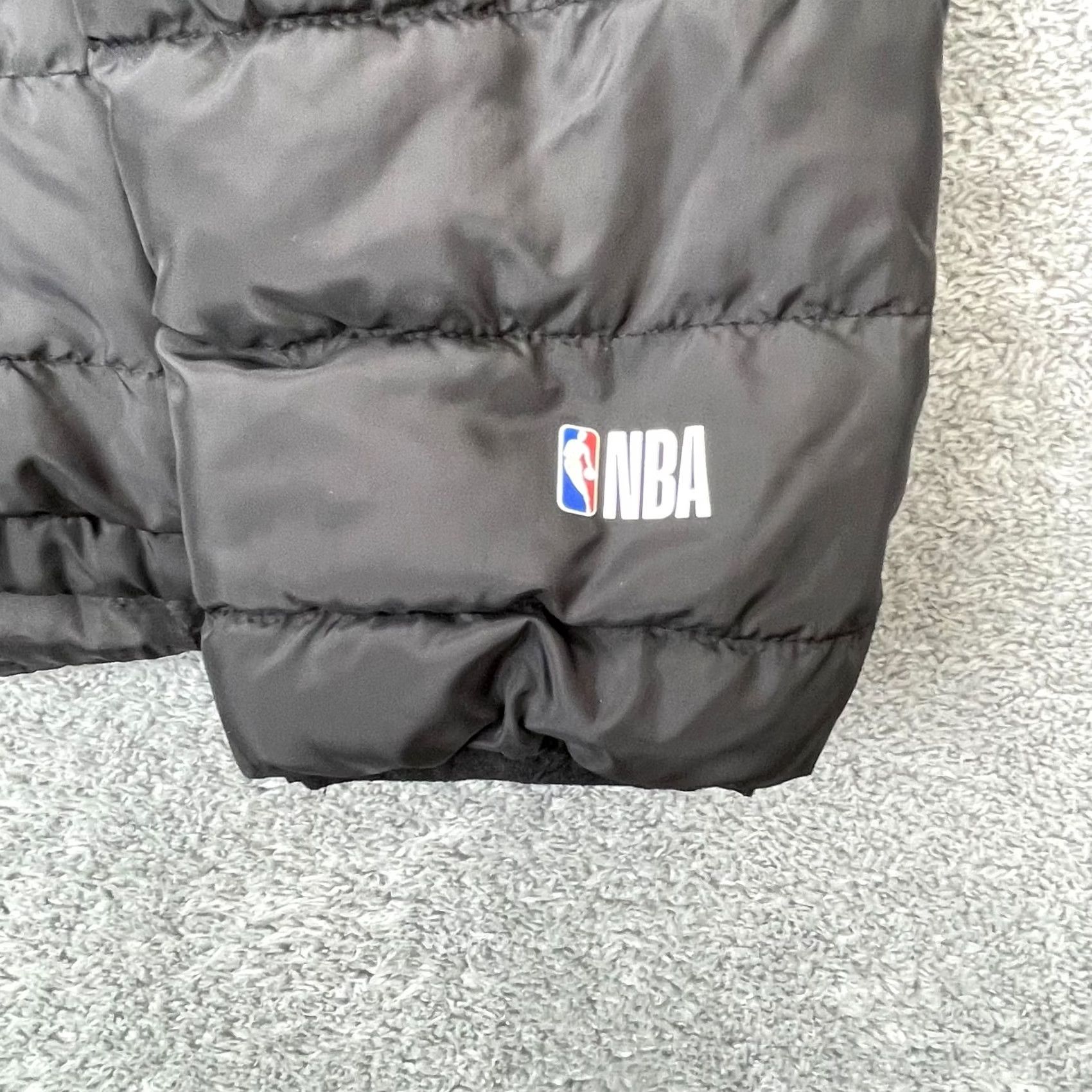 NBA NBA Jacket Black Puffer Coat Insulated Hooded Full Zip Logo XL Mens Size US XL / EU 56 / 4 - 2 Thumbnail