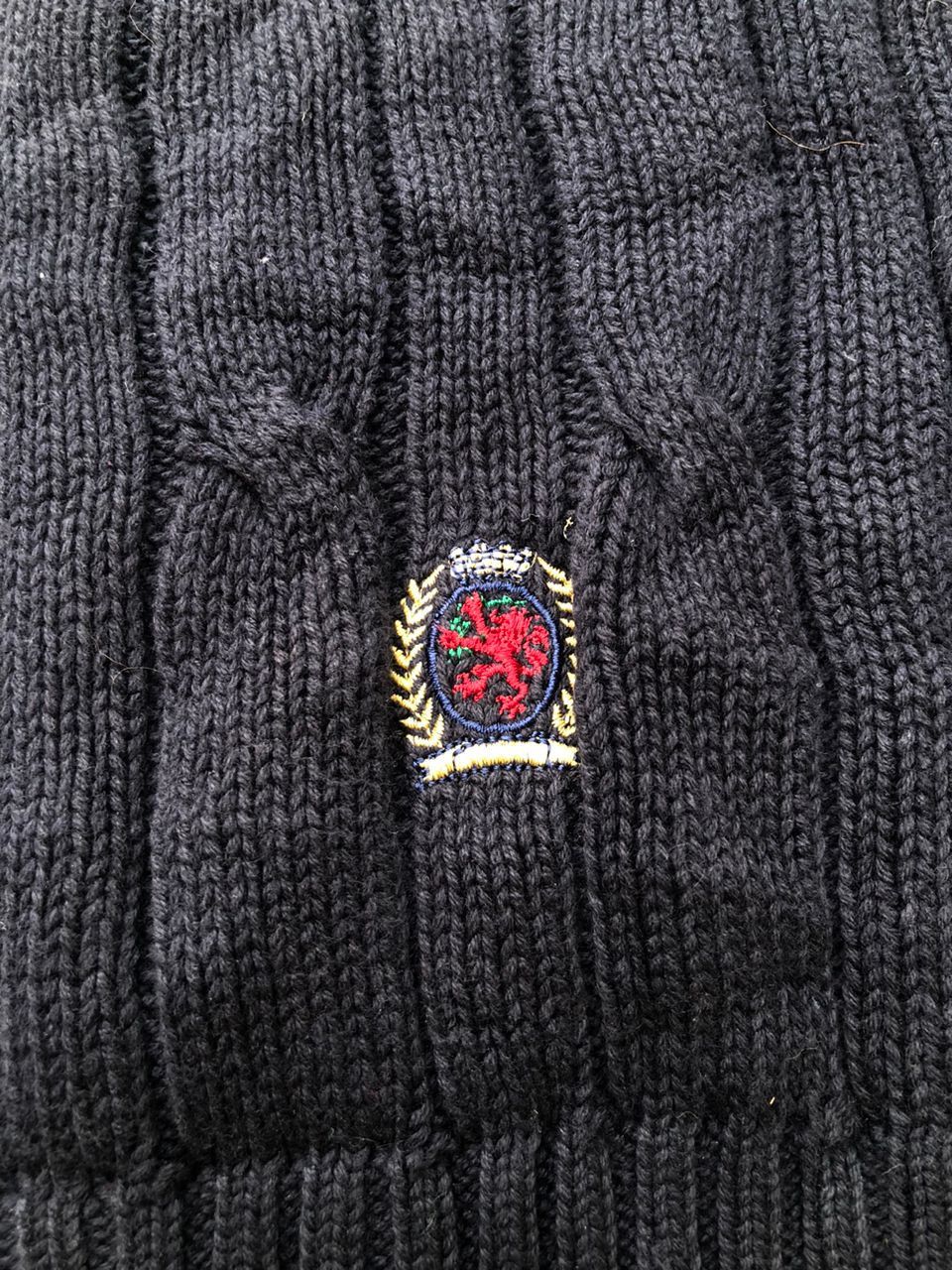 Tommy Hilfiger Tommy Hilfiger V-neck Cable Knit Sweaters Size US L / EU 52-54 / 3 - 5 Thumbnail