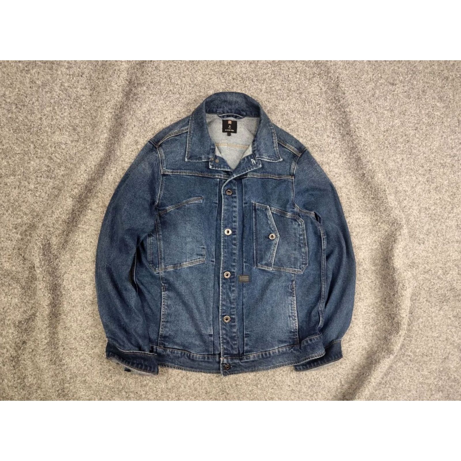 G-Star VINTAGE G Star Raw Scutar Slim Light Faded Blue Pocket Denim Jacket Mens Jacket Denim blue 64 cm 65 cm 41 cm 50 cm - Size US S / EU 44-46 / 1 - 2 Thumbnail