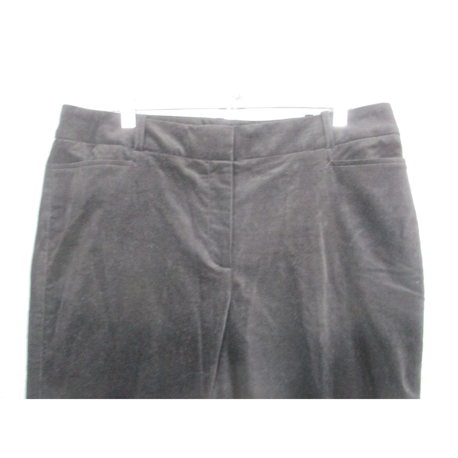 Talbots Talbots Heritage Pants Womens 14P Black Velvet Straight Leg Stretch Career Size 36" / US 14 / IT 50 - 2 Thumbnail