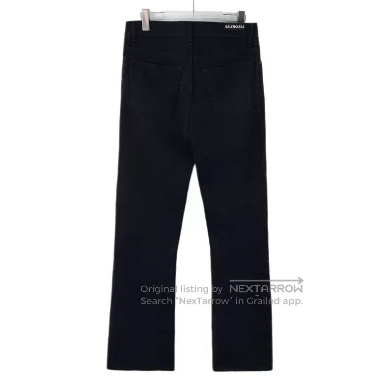 Balenciaga Balenciaga Size L Black Cotton Casual Denim Long Pants Size US 27 - 2 Thumbnail