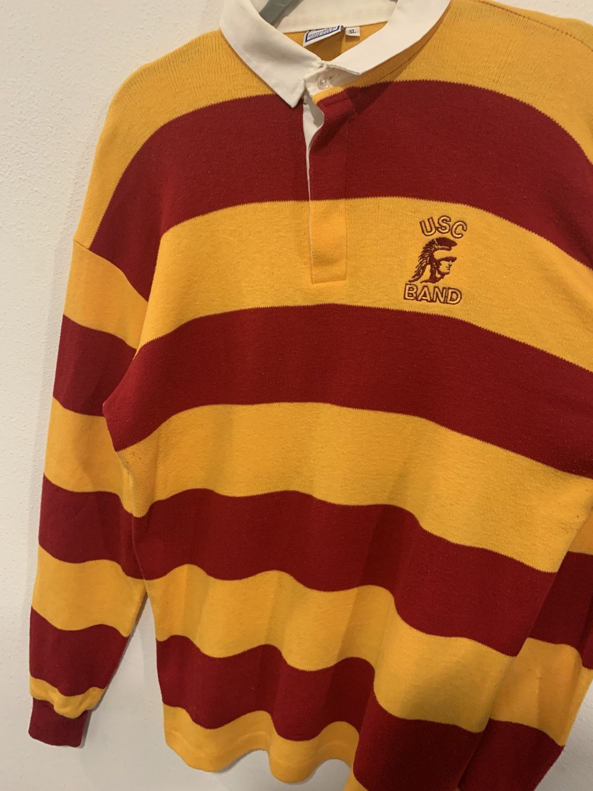 Vintage 90”s USC Band Trojans Rugby Polo Long Sleeve Size US XL / EU 56 / 4 - 6 Thumbnail