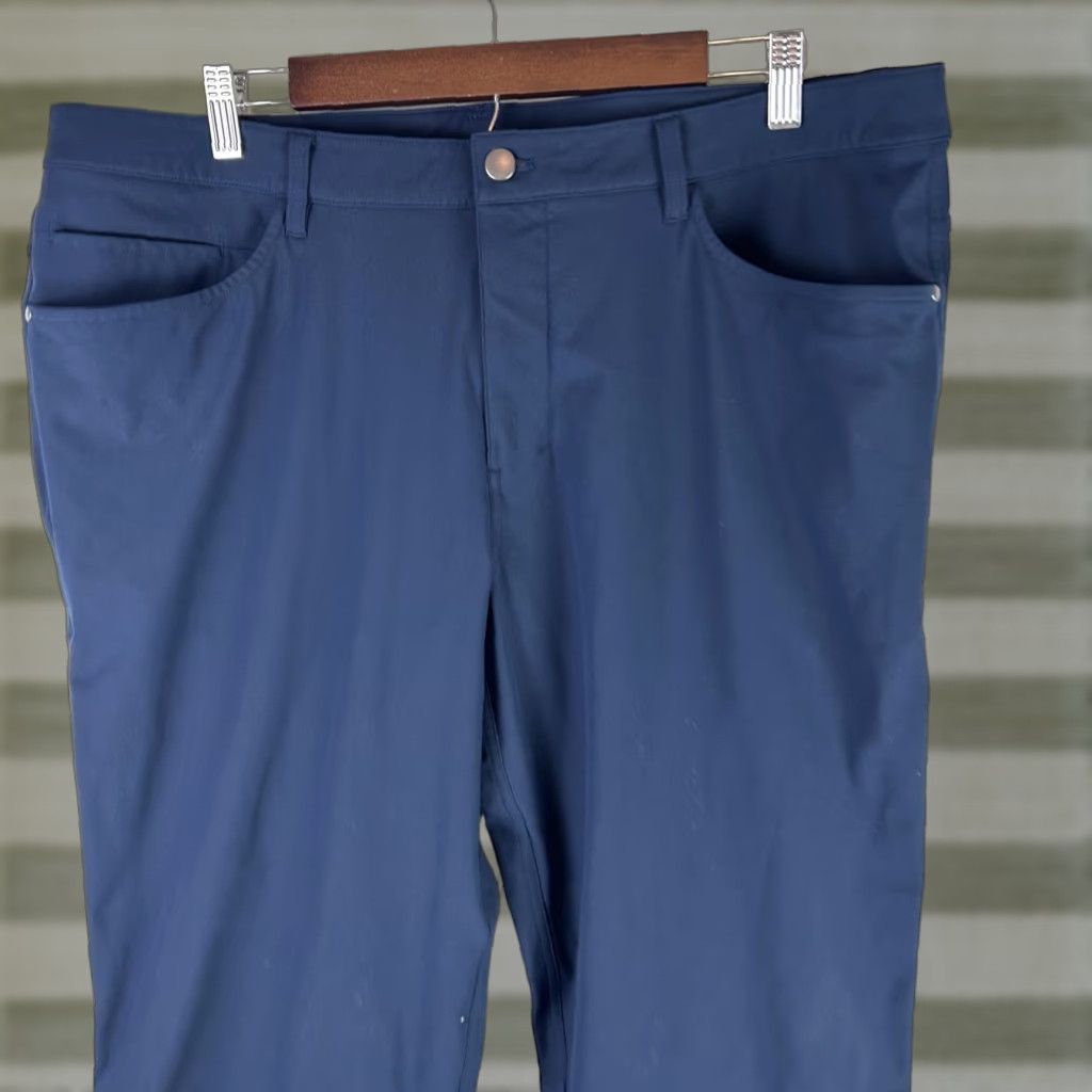 Lululemon Lululemon Pants Mens 38 Navy ABC 5-Pocket Performance Casual Work Travel Stretch Pants Size US 38 / EU 54 - 1 Thumbnail