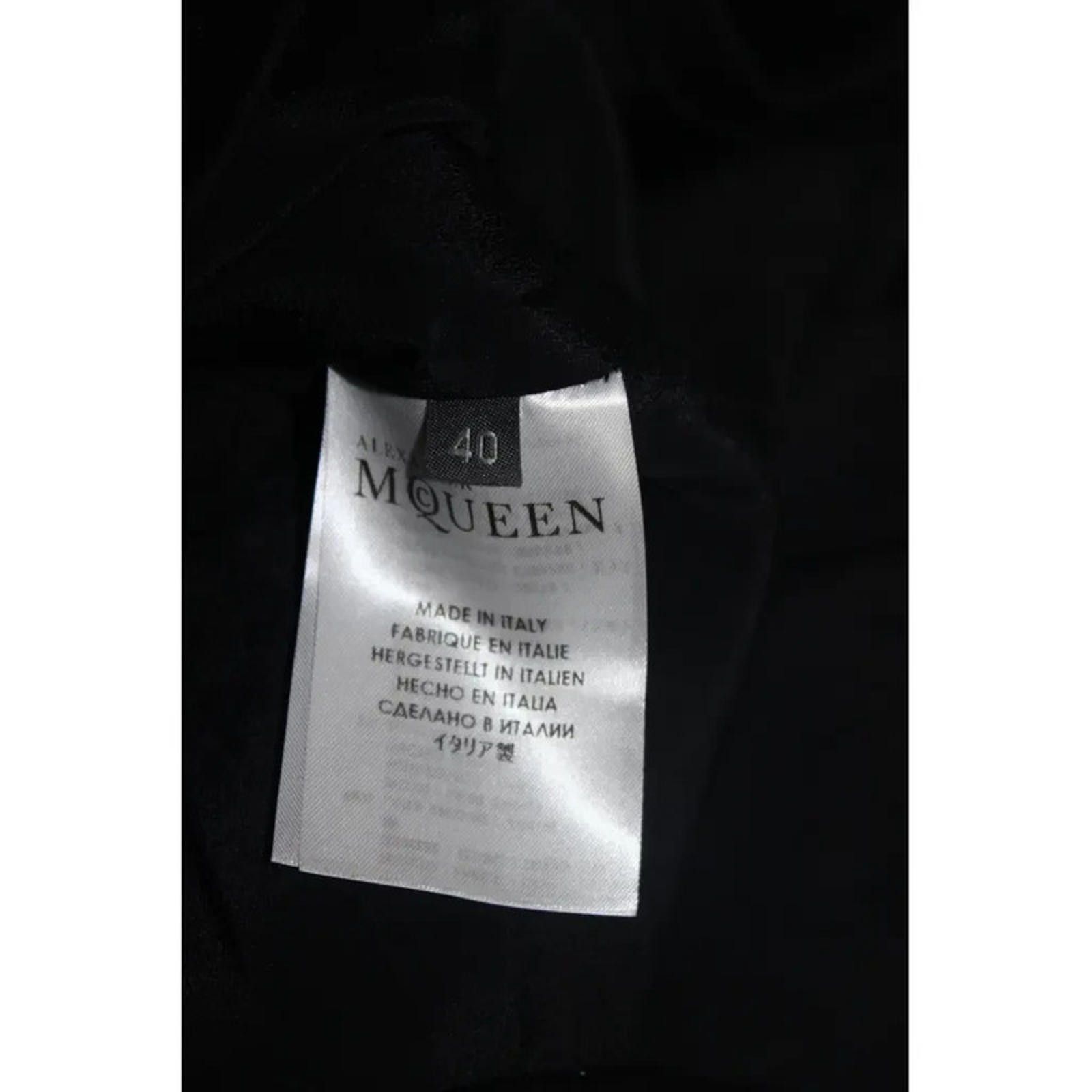 Alexander McQueen Alexander McQueen Black wool leaf crystal dress IT 40 uk 8 Size S / US 4 / IT 40 - 5 Thumbnail