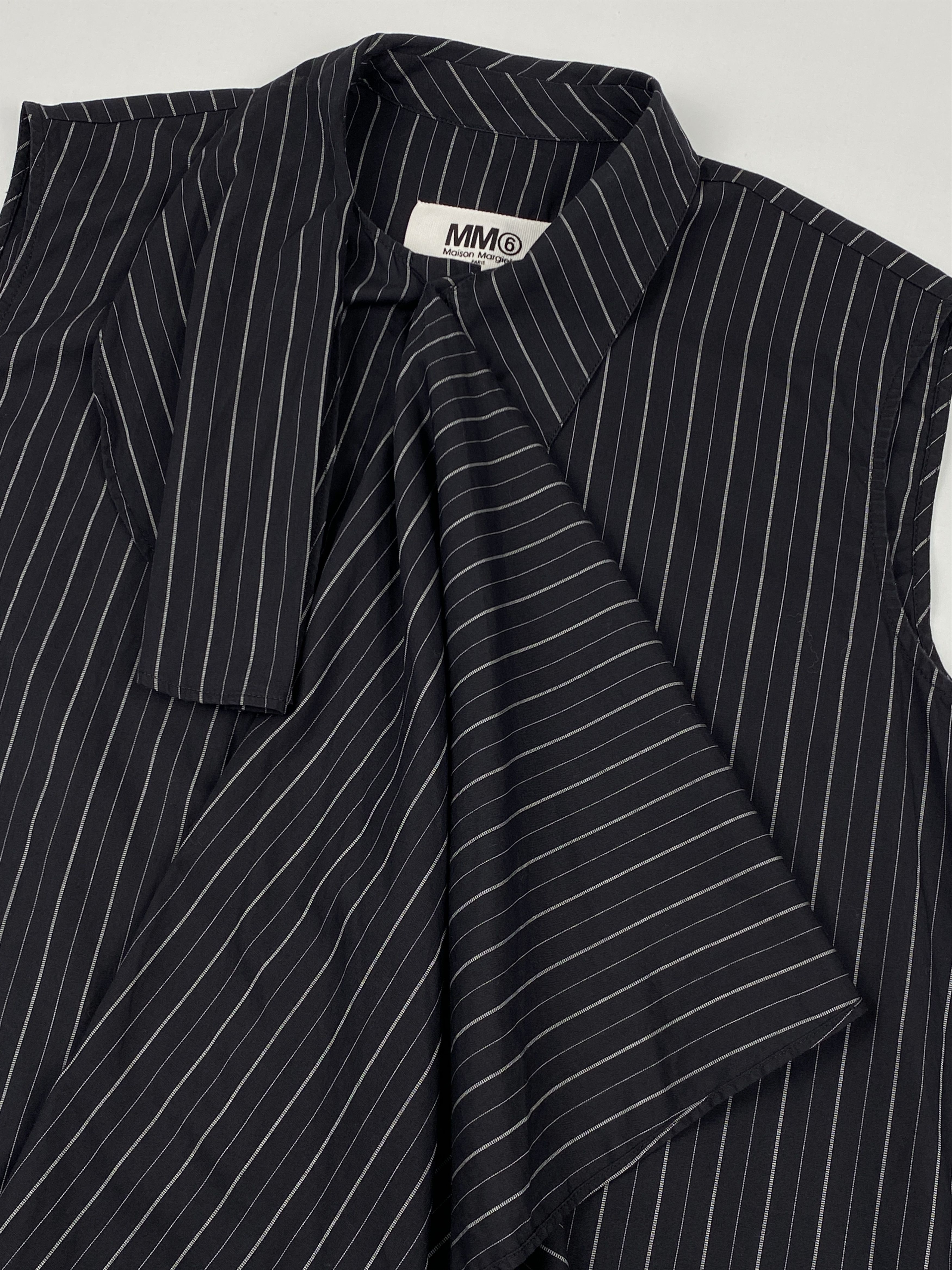 Maison Margiela MM6 Striped Wrap Shirt Size M / US 6-8 / IT 42-44 - 6 Thumbnail