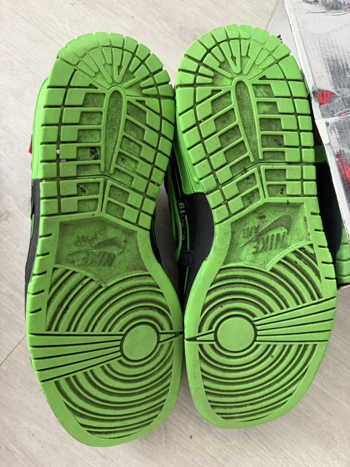 Nike × Off-White Nike Off-White x Air Rubber Dunk Green Strike Size US 11 / EU 44 - 4 Thumbnail