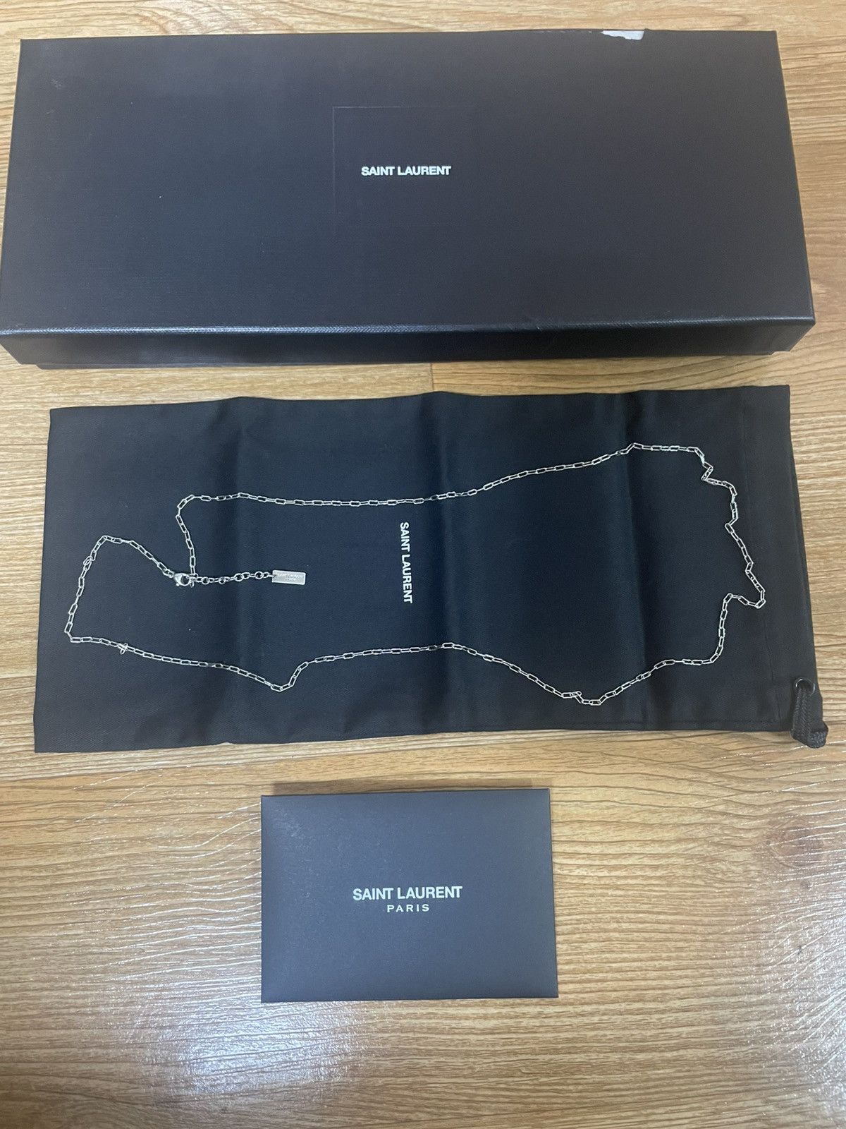 Saint Laurent Paris Saint Laurent silver necklace Size ONE SIZE - 1 Thumbnail