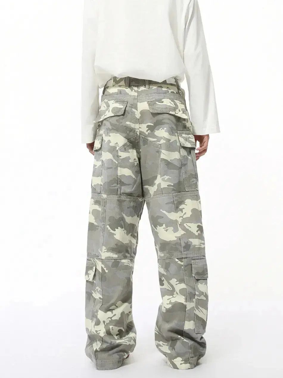 Japanese Brand Retro loose camouflage pocket jeans Size US 32 / EU 48 - 3 Thumbnail