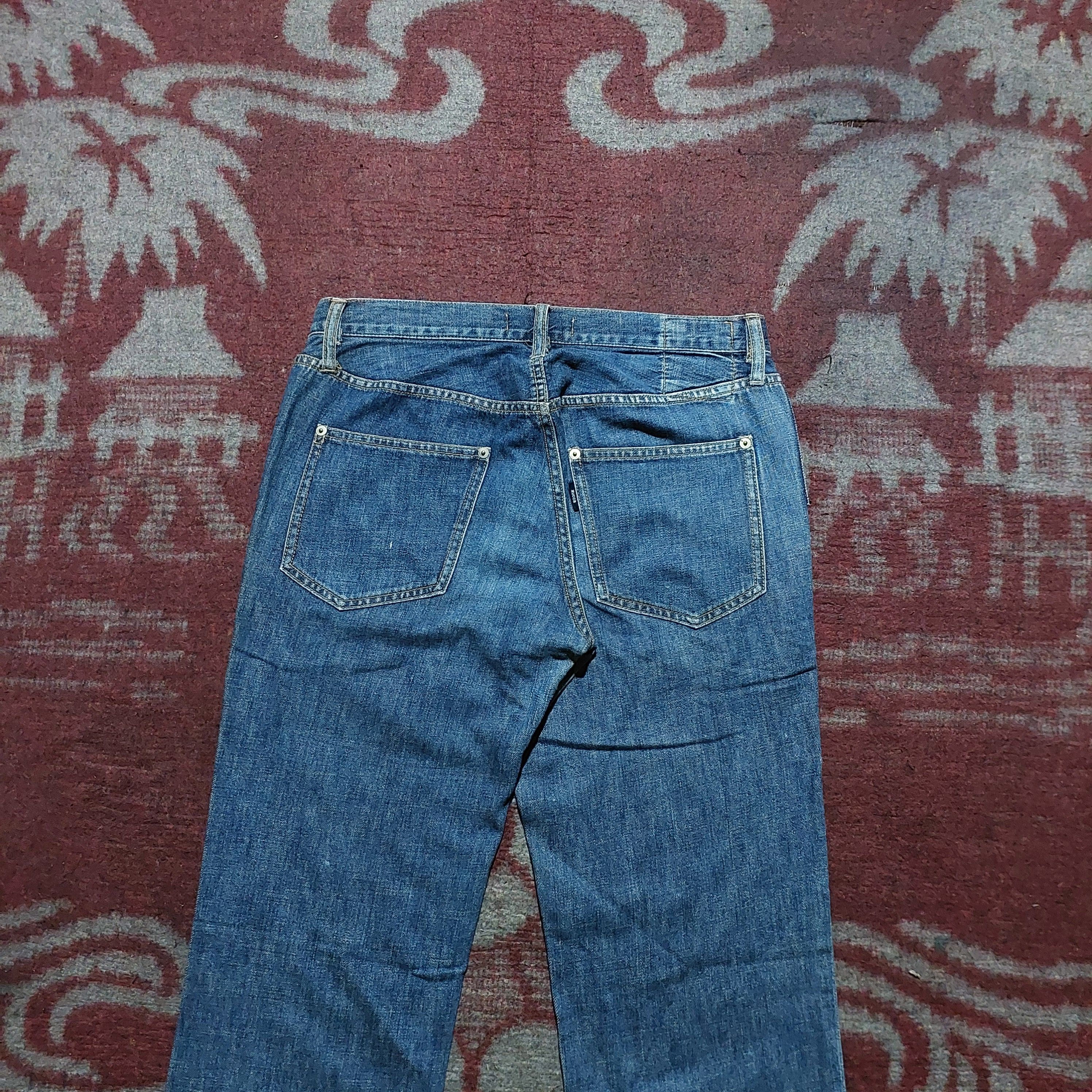 Zucca issey miyake japan blue faded straight jeans