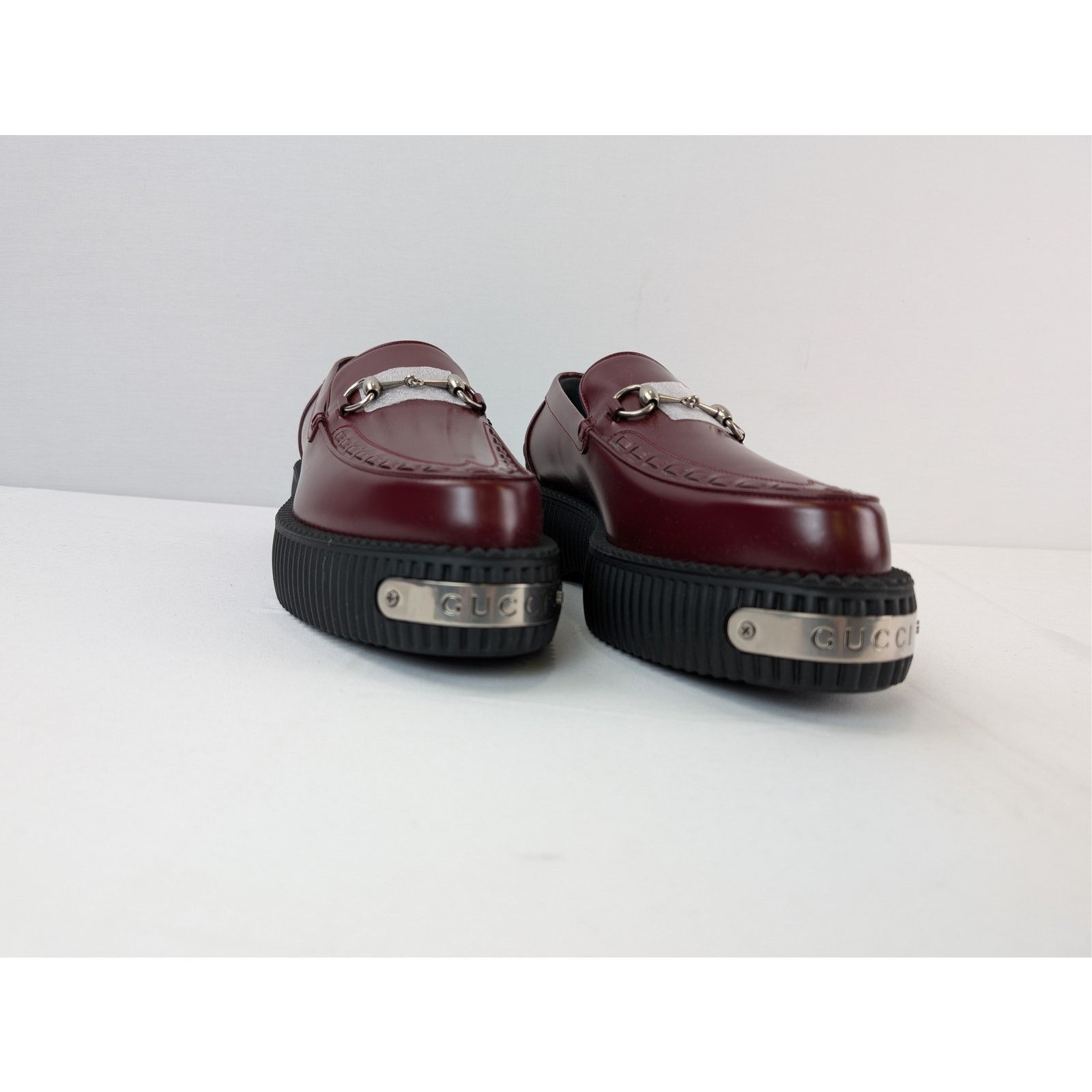 Gucci o1rshd1 Horsebit Creeper Loafer in Rosso Ancora Red leather Size US 11.5 / EU 44-45 - 5 Thumbnail