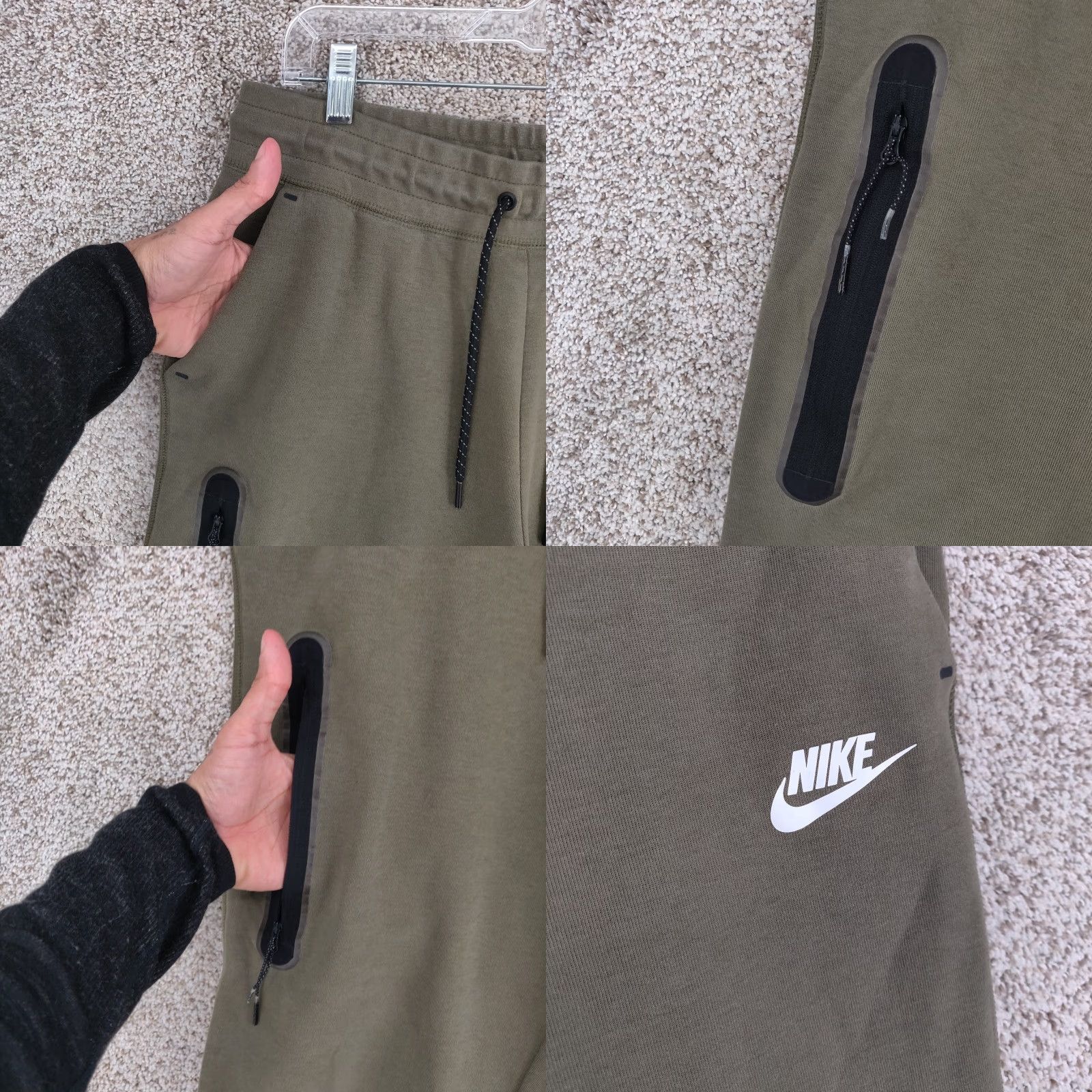 Nike Nike Women’s Tech Fleece Jogger Pants L Green - Athletic, Casual Sportswear, Yoga, Gym & Training, Tapered, Classic Logo Size 36" / US 14 / IT 50 - 8 Thumbnail