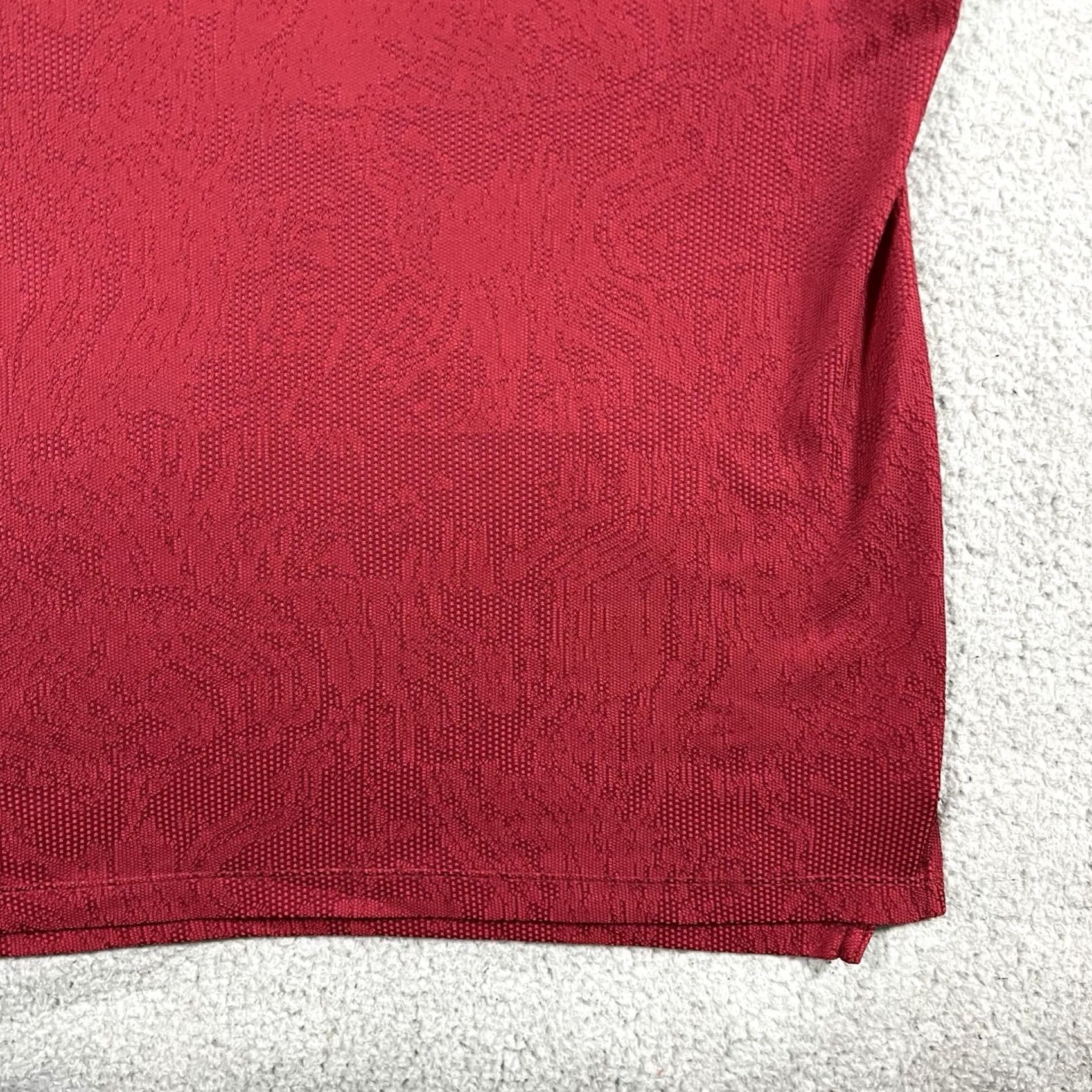 Nike Nike Tiger Woods Polo Shirt Mens M Red Dri-Fit ADV Snap Collar Performance Golf Short Sleeve Geometric Logo Classic Size US M / EU 48-50 / 2 - 7 Thumbnail