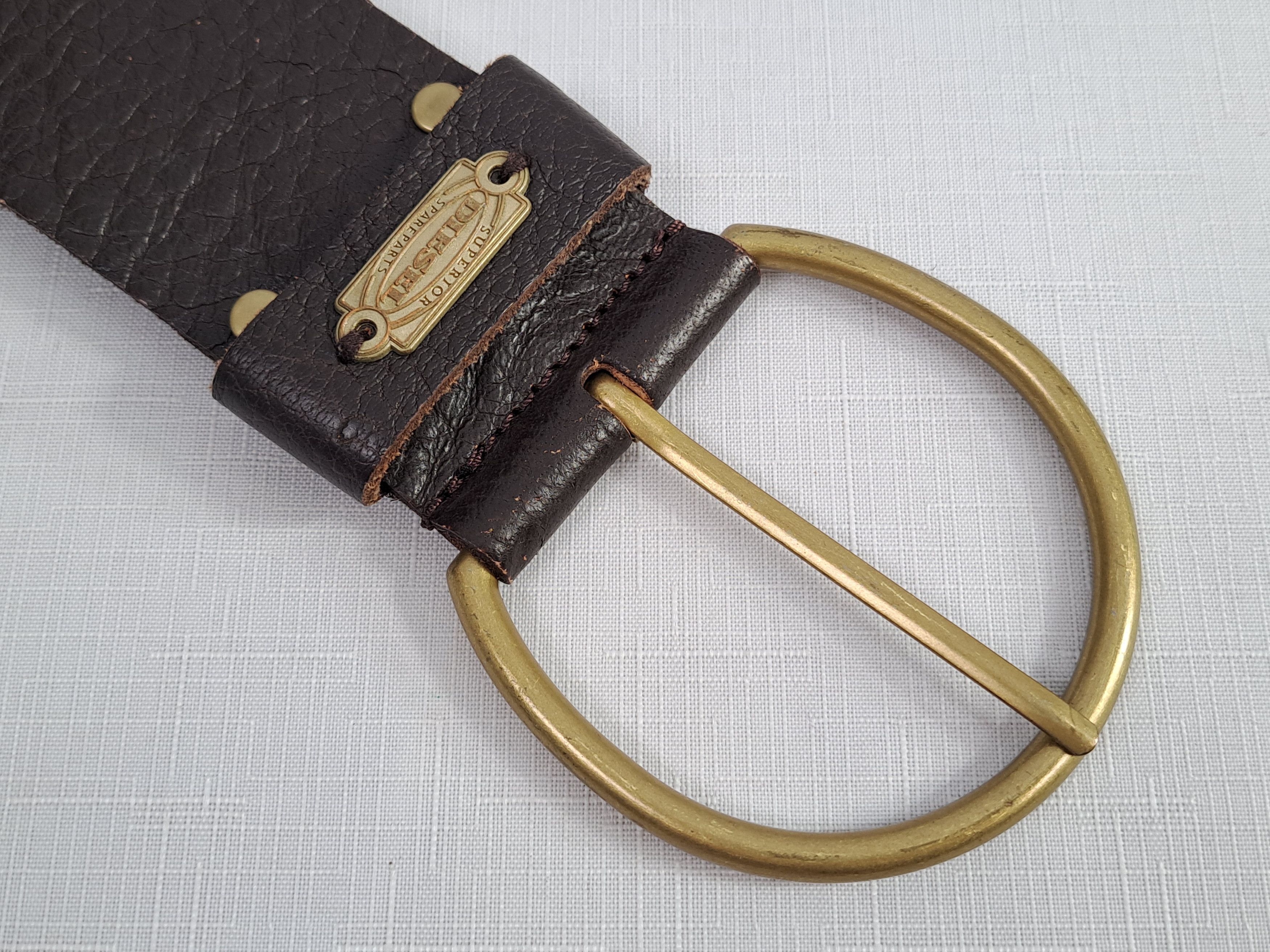 Diesel Diesel cow leather brown belt. Size ONE SIZE - 6 Thumbnail