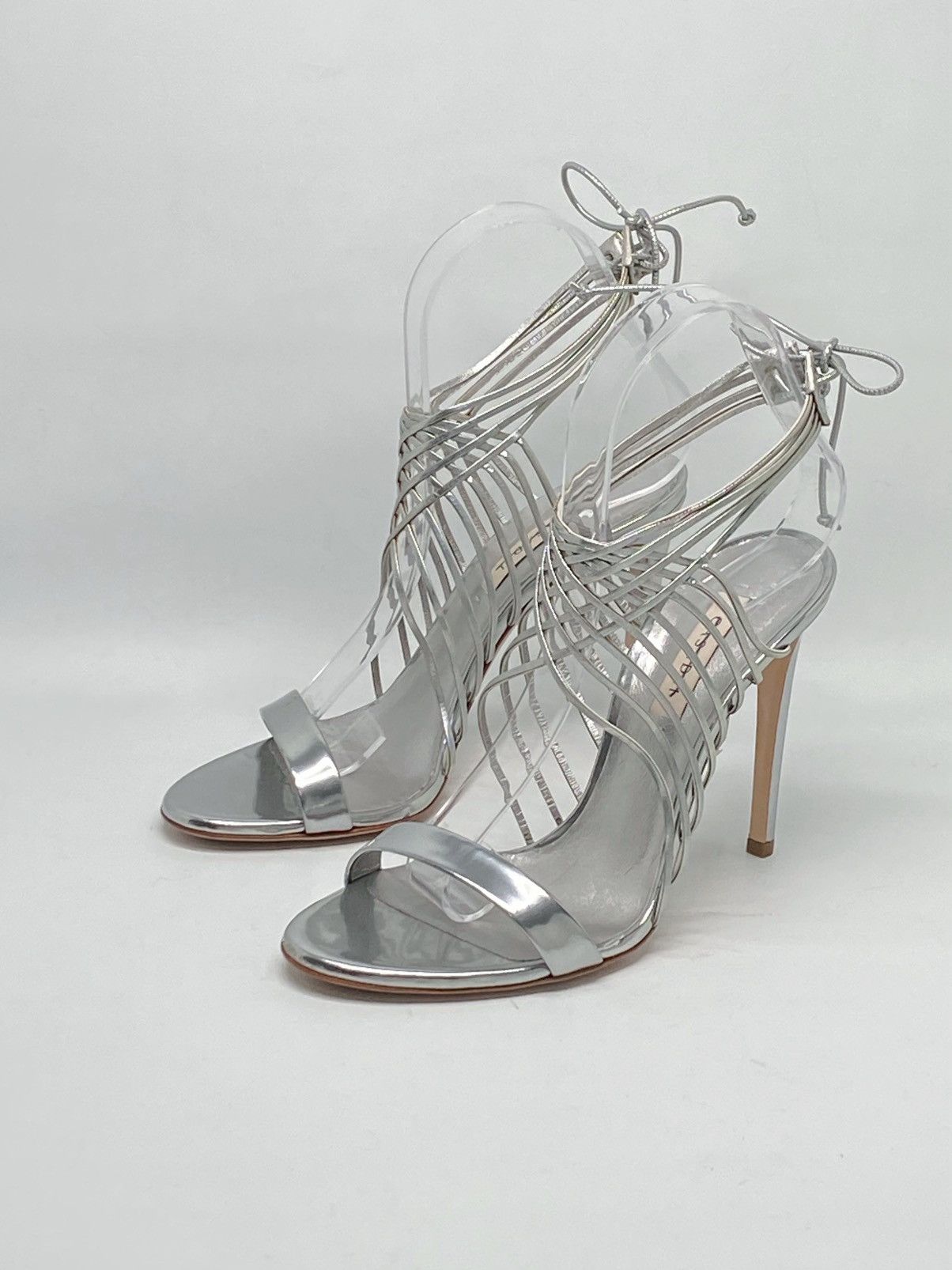 Casadei Casadei Multi-strap metallic leather sandals size 6.5 Size US 6.5 / IT 36.5 - 5 Thumbnail