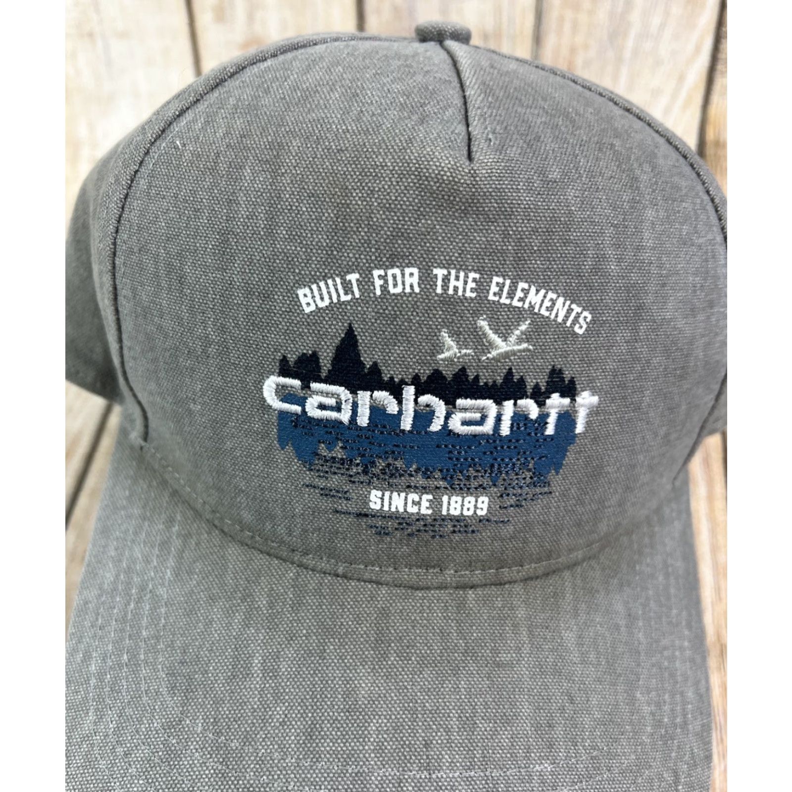 Carhartt Carhartt Snapback Hat Grey One Size Men Adjustable Outdoor Classic Solid Built For The Elements Size ONE SIZE - 2 Thumbnail